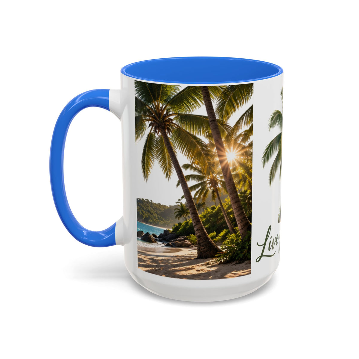 Live Your Dreams Palm Tree Mug