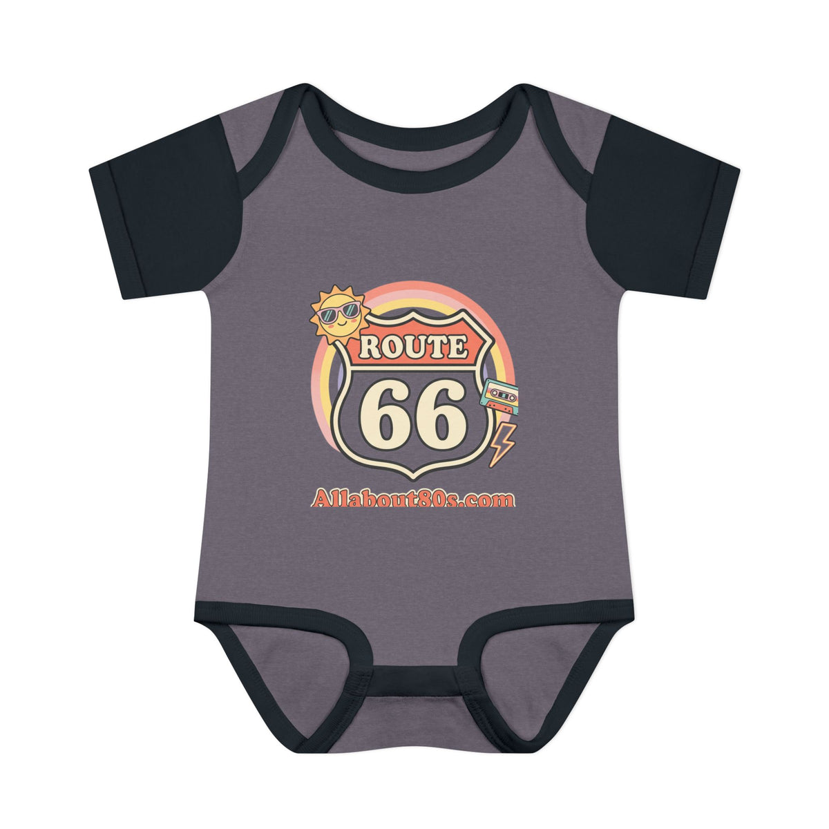Route 66 Baby Bodysuit – Retro Travel Infant Onesie