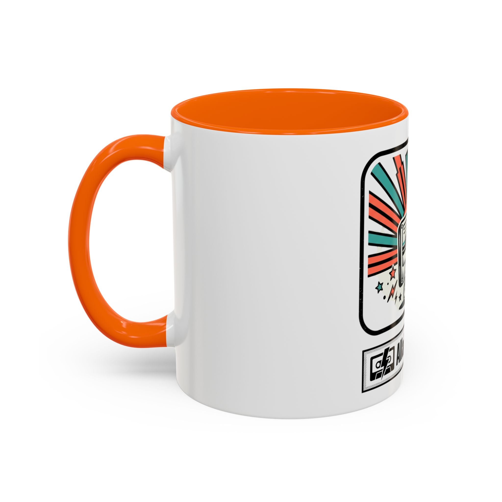Allabout80s.com Retro Logo Accent Coffee Mug (11/15oz)