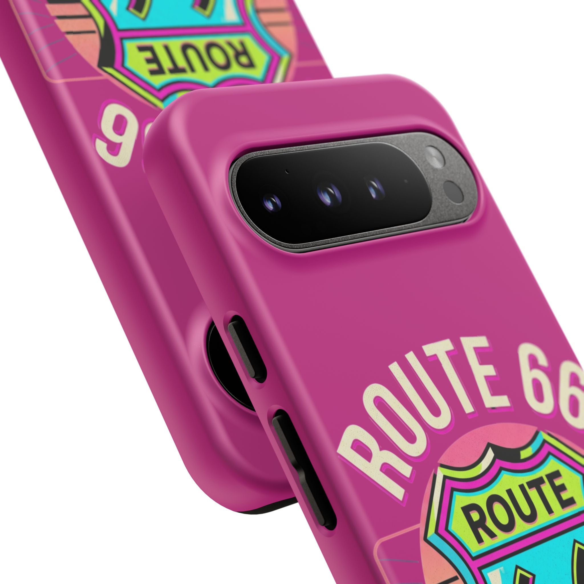 Route 66 Phone Case — Retro Neon Road Trip iPhone Cover