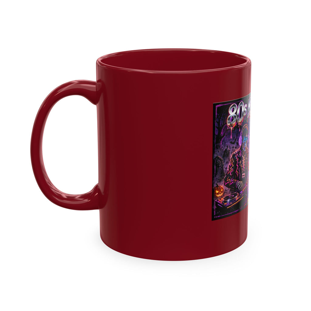 Halloween Nightmares Ceramic Mug – 80s Horror Retro Pumpkin Witch Coffee Cup