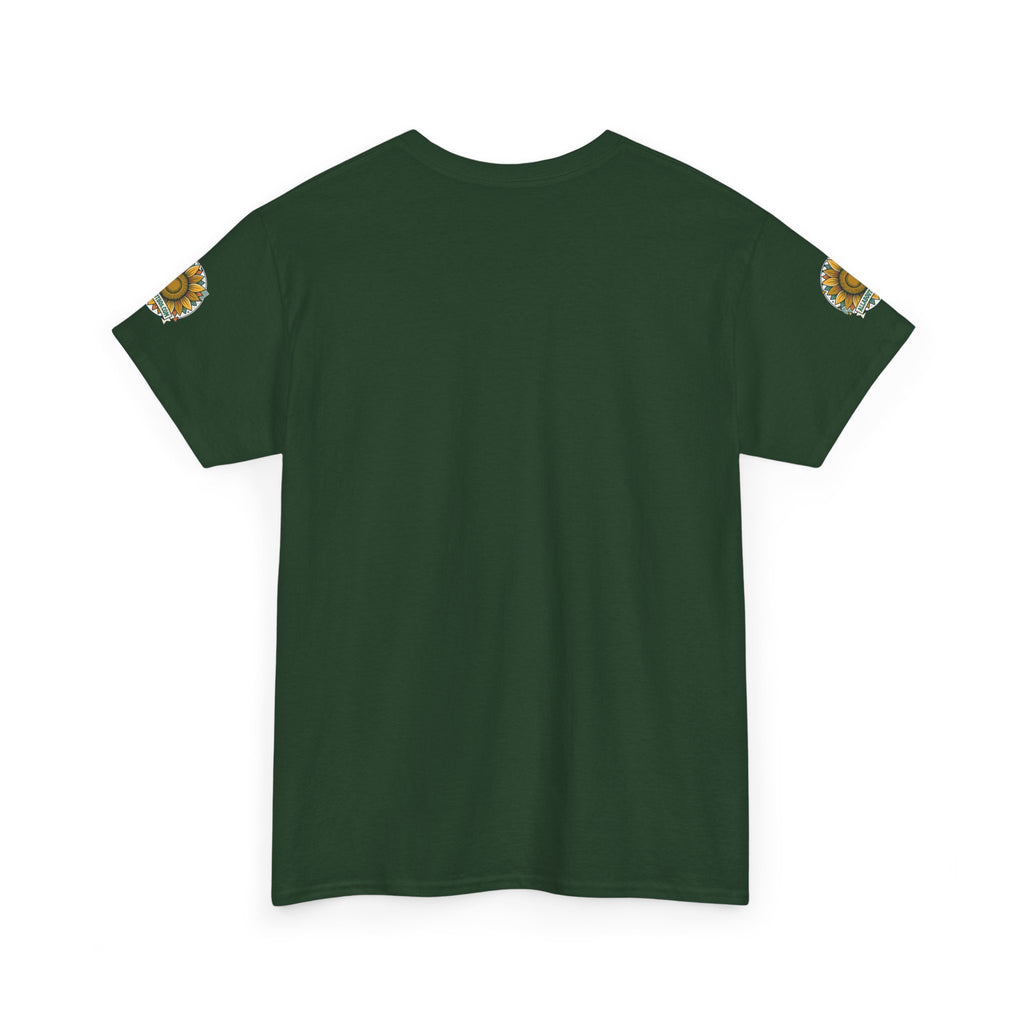 Sunflower Logo T-Shirt — AllAbout80s.com Vintage Floral Tee