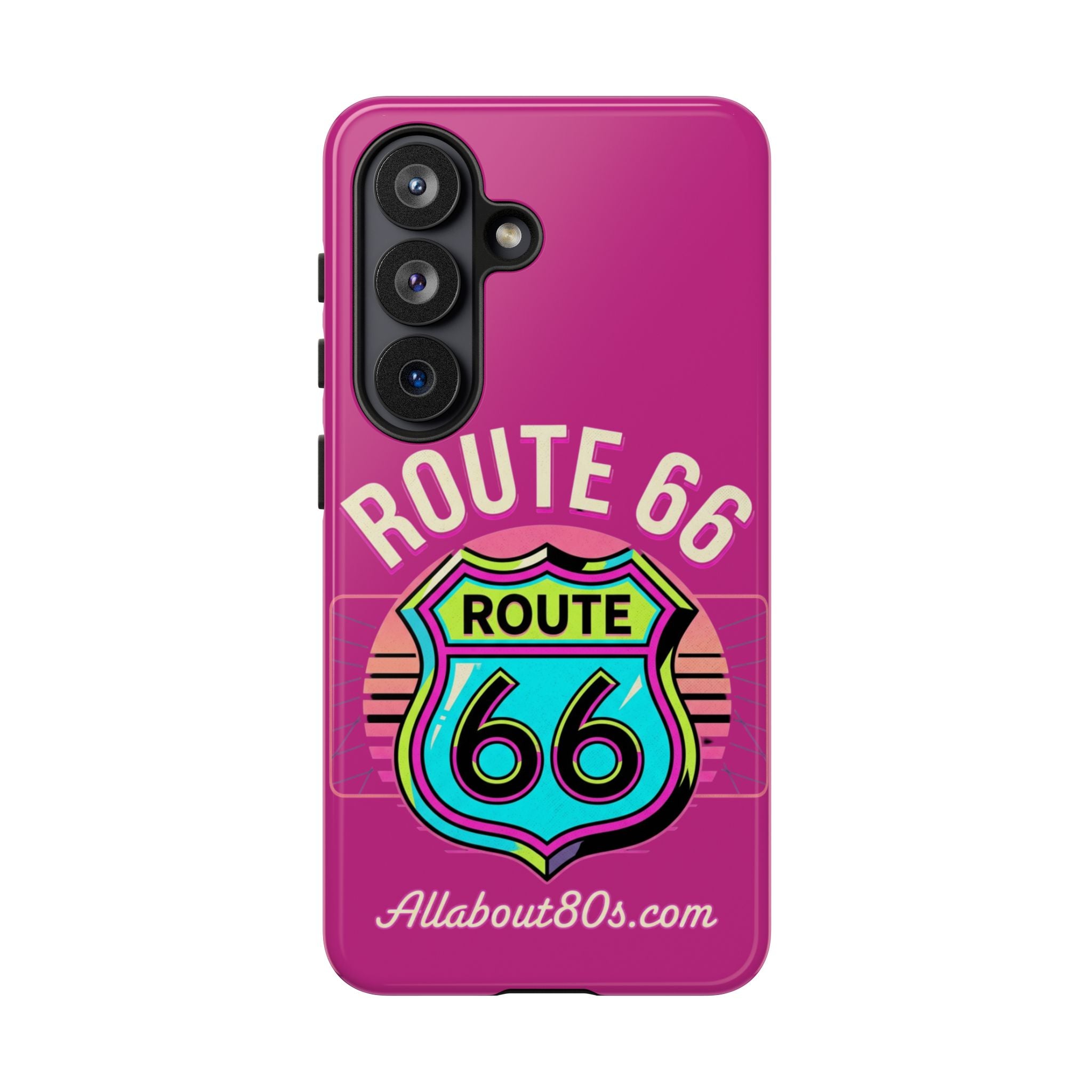 Route 66 Phone Case — Retro Neon Road Trip iPhone Cover