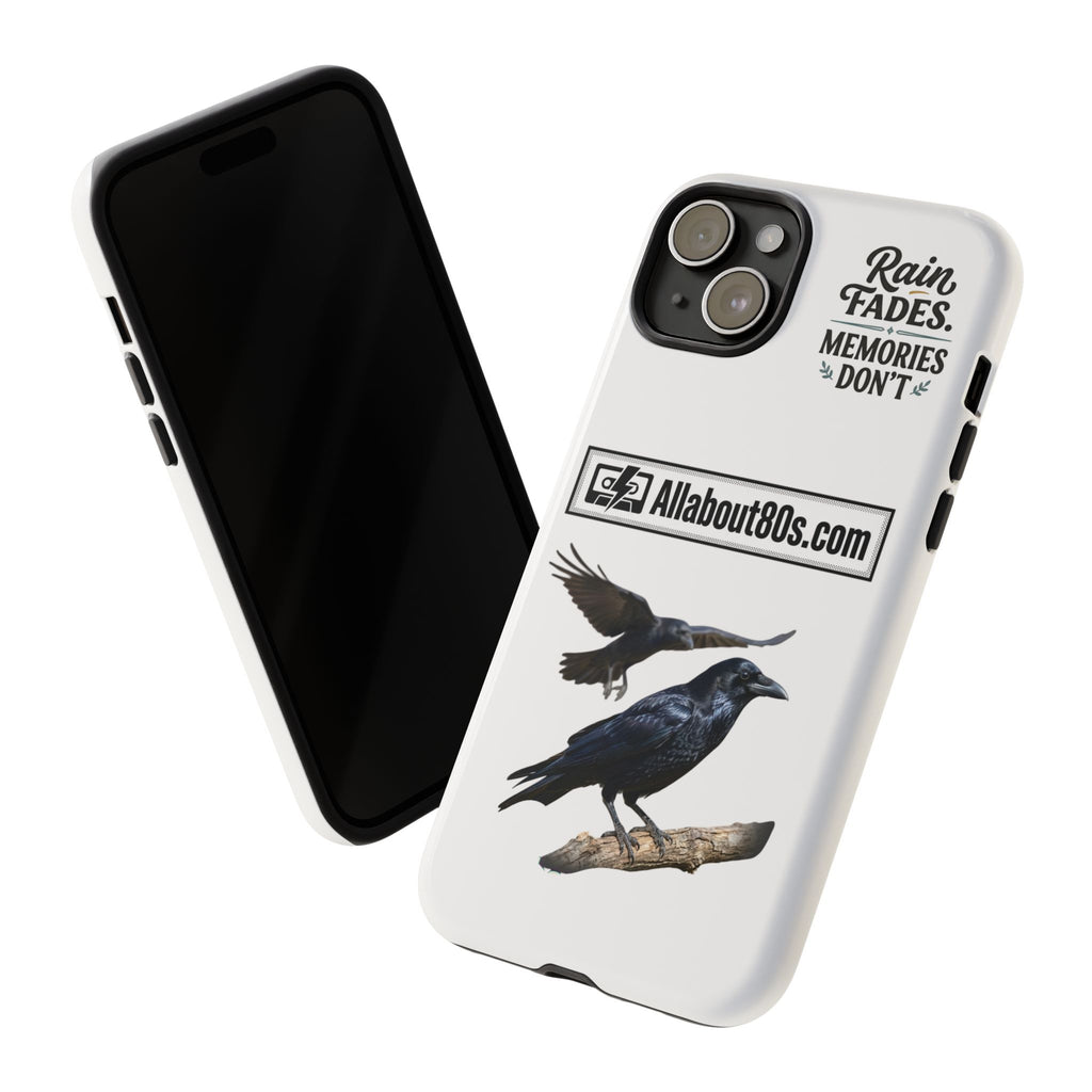 Raven Flight Phone Case — Protective iPhone Case with Black Crow Design