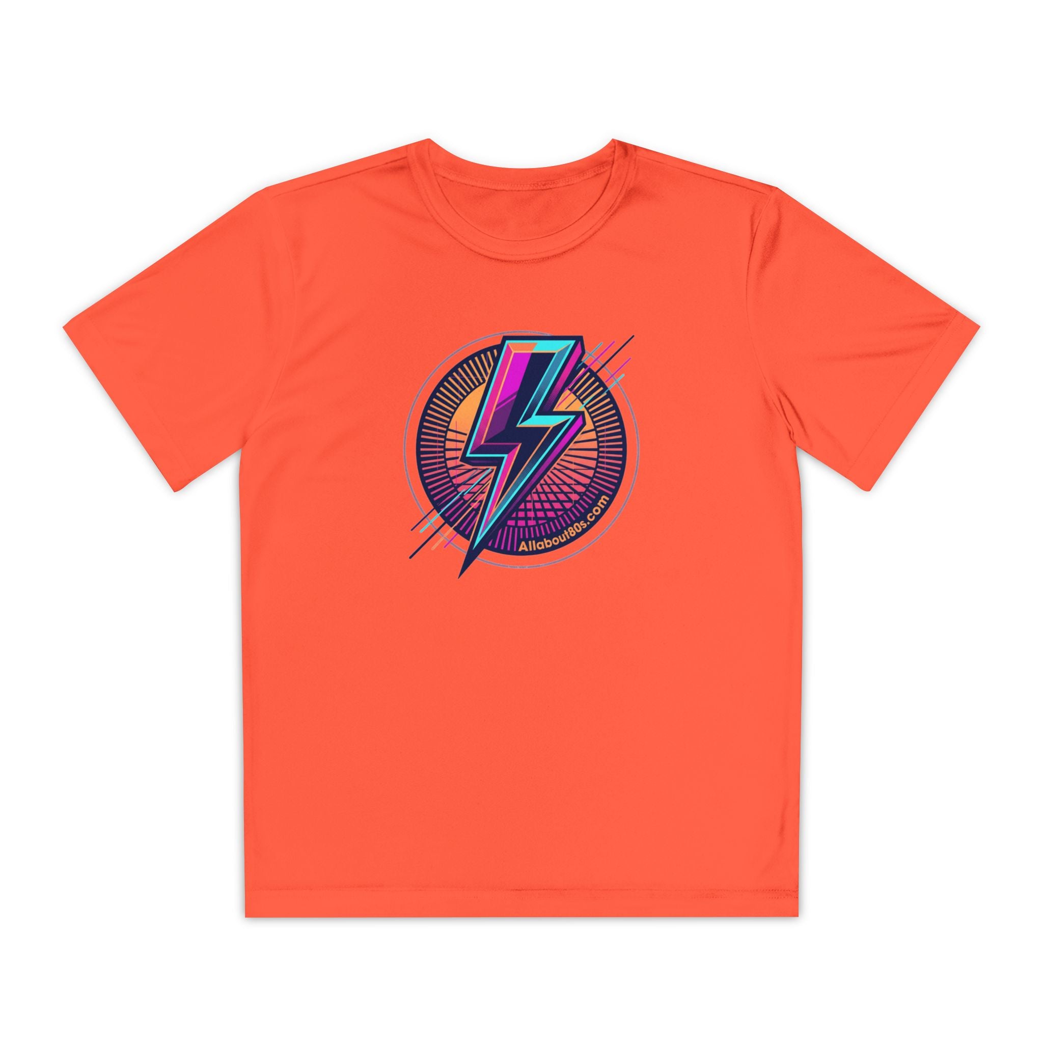 Youth Lightning Bolt Tee – Retro 80s AllAbout80s.com Graphic Shirt