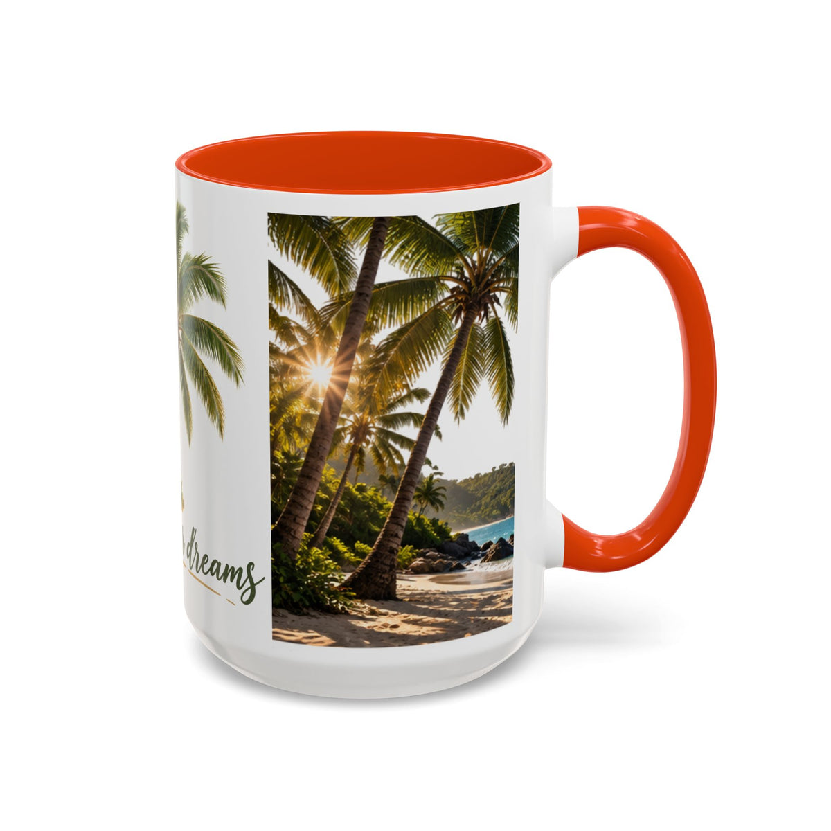 Live Your Dreams Palm Tree Mug