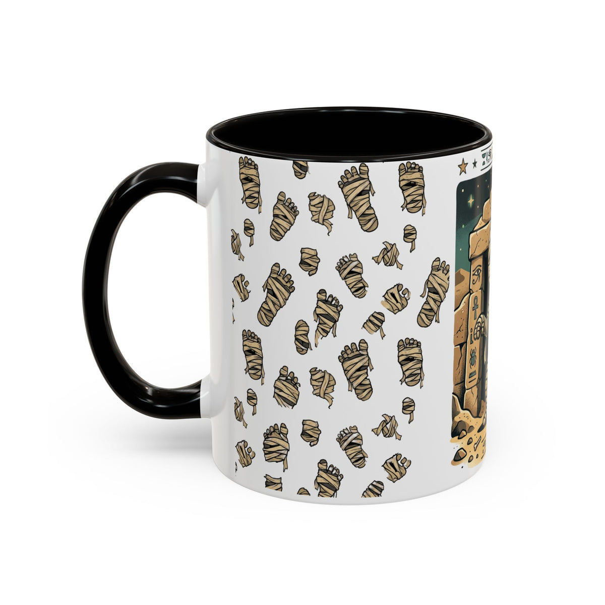 Mummy Mug – Cute Cartoon Egyptian Mummy Coffee Cup (11oz & 15oz)