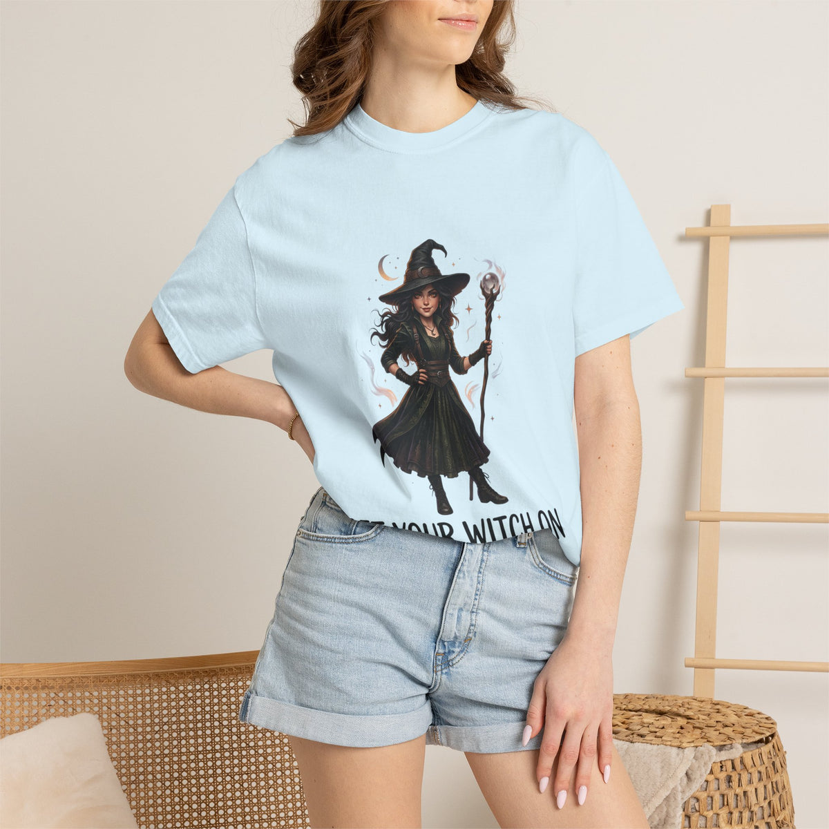 Witch Graphic T-Shirt — "Get Your Witch On" Halloween Tee