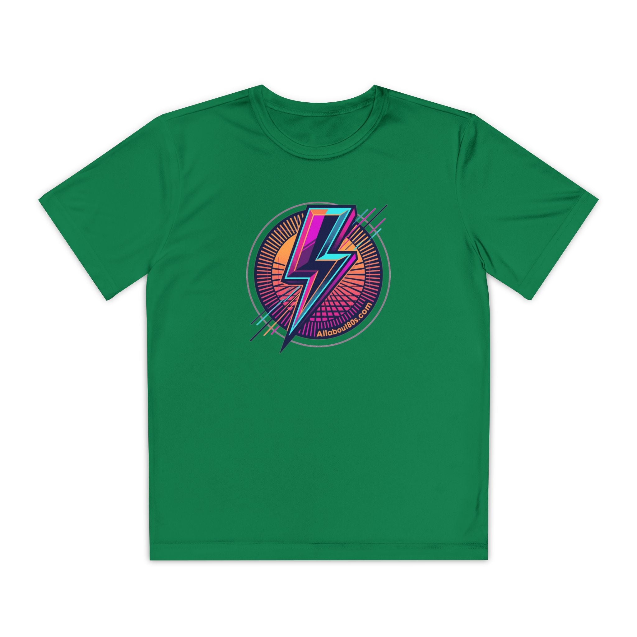 Youth Lightning Bolt Tee – Retro 80s AllAbout80s.com Graphic Shirt