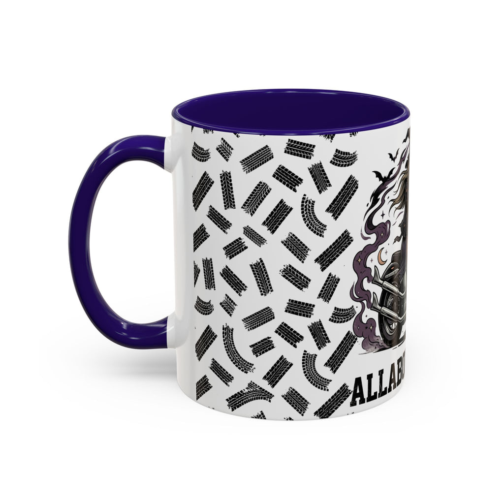 Witch Biker Mug – Motorcycle Witch Coffee Cup (11oz/15oz)
