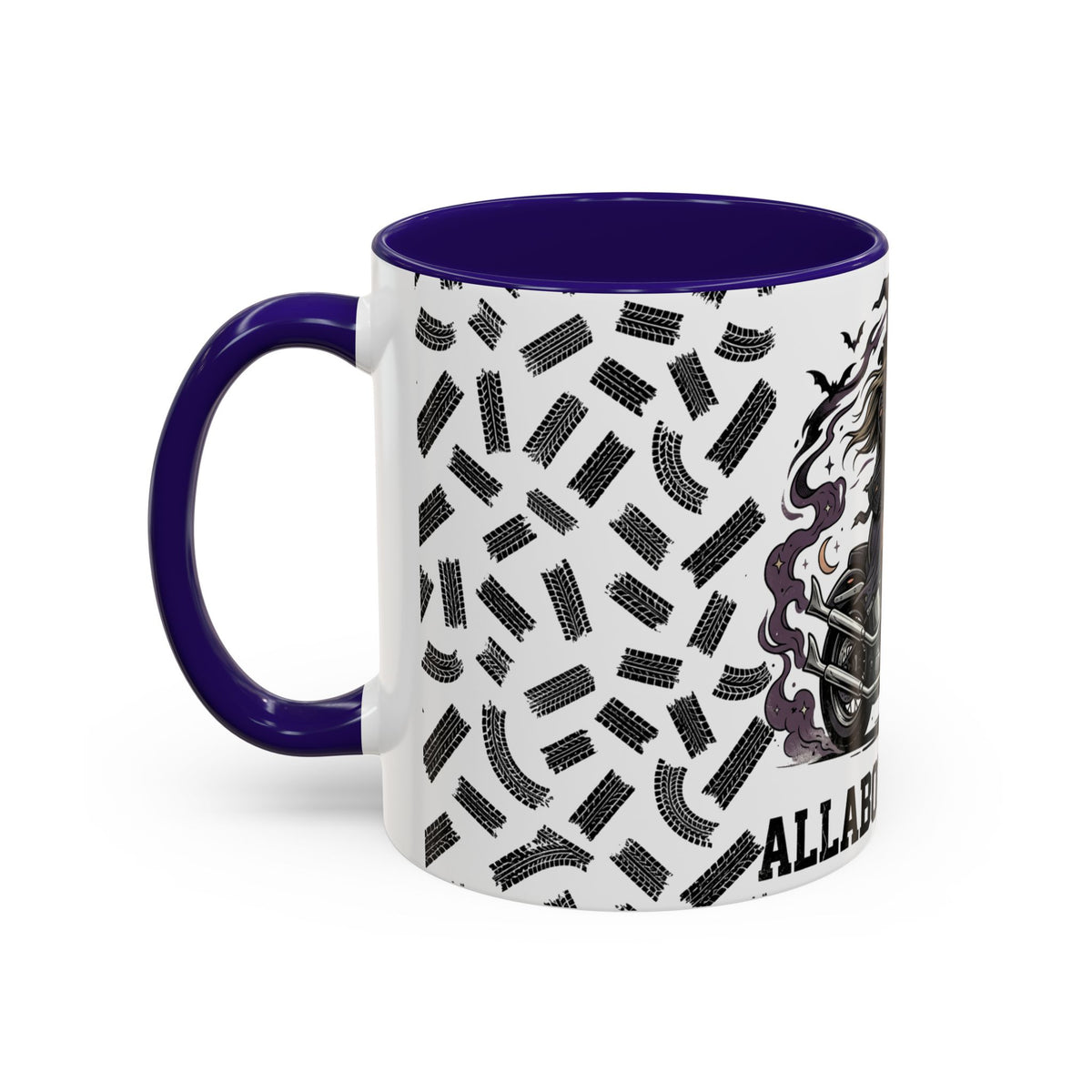 Witch Biker Mug – Motorcycle Witch Coffee Cup (11oz/15oz)