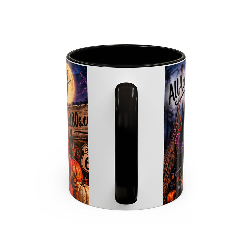 Halloween Witch Scene Coffee Mug — AllAbout80s.com Pumpkin & Moon 11oz/15oz