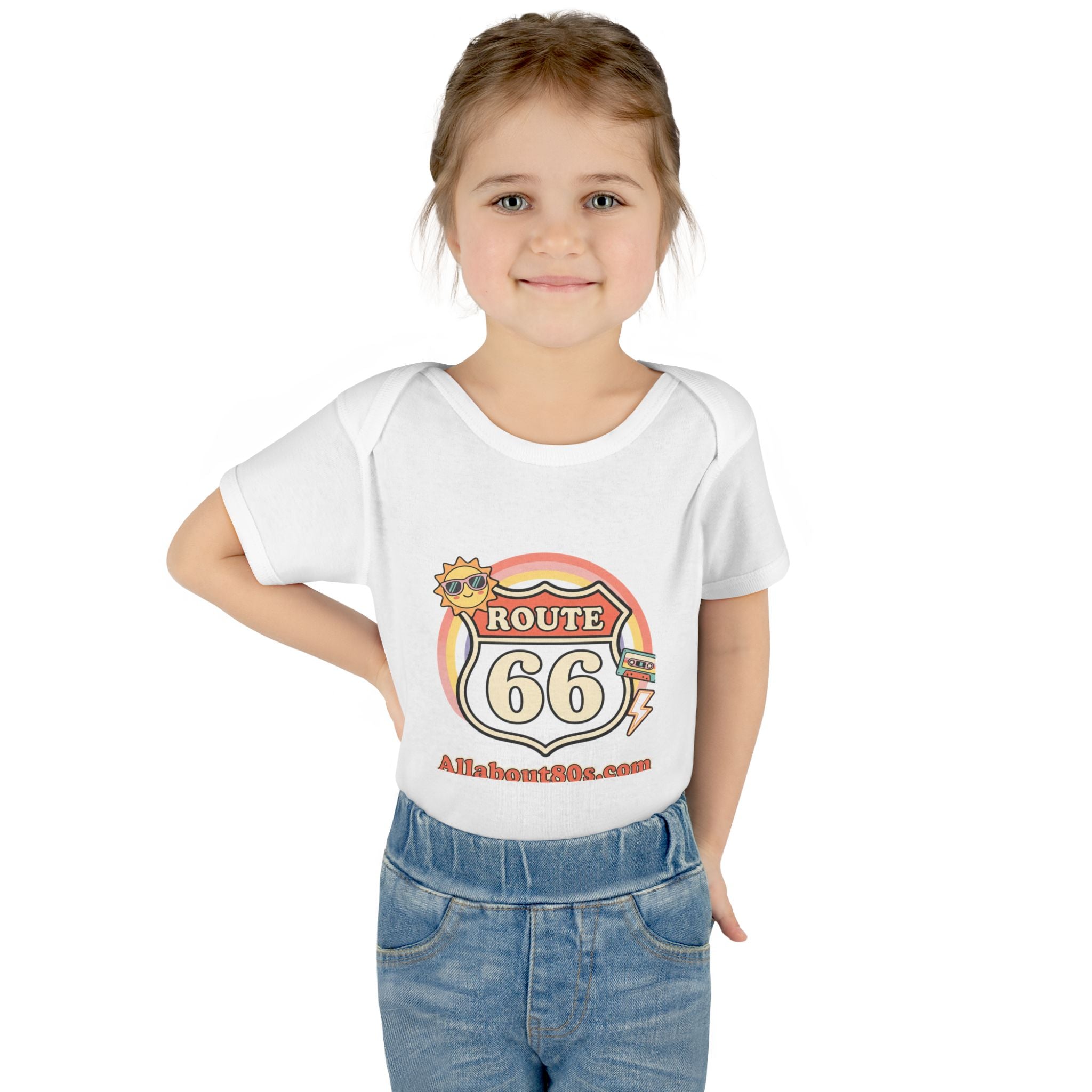 Route 66 Baby Bodysuit – Retro Travel Infant Onesie