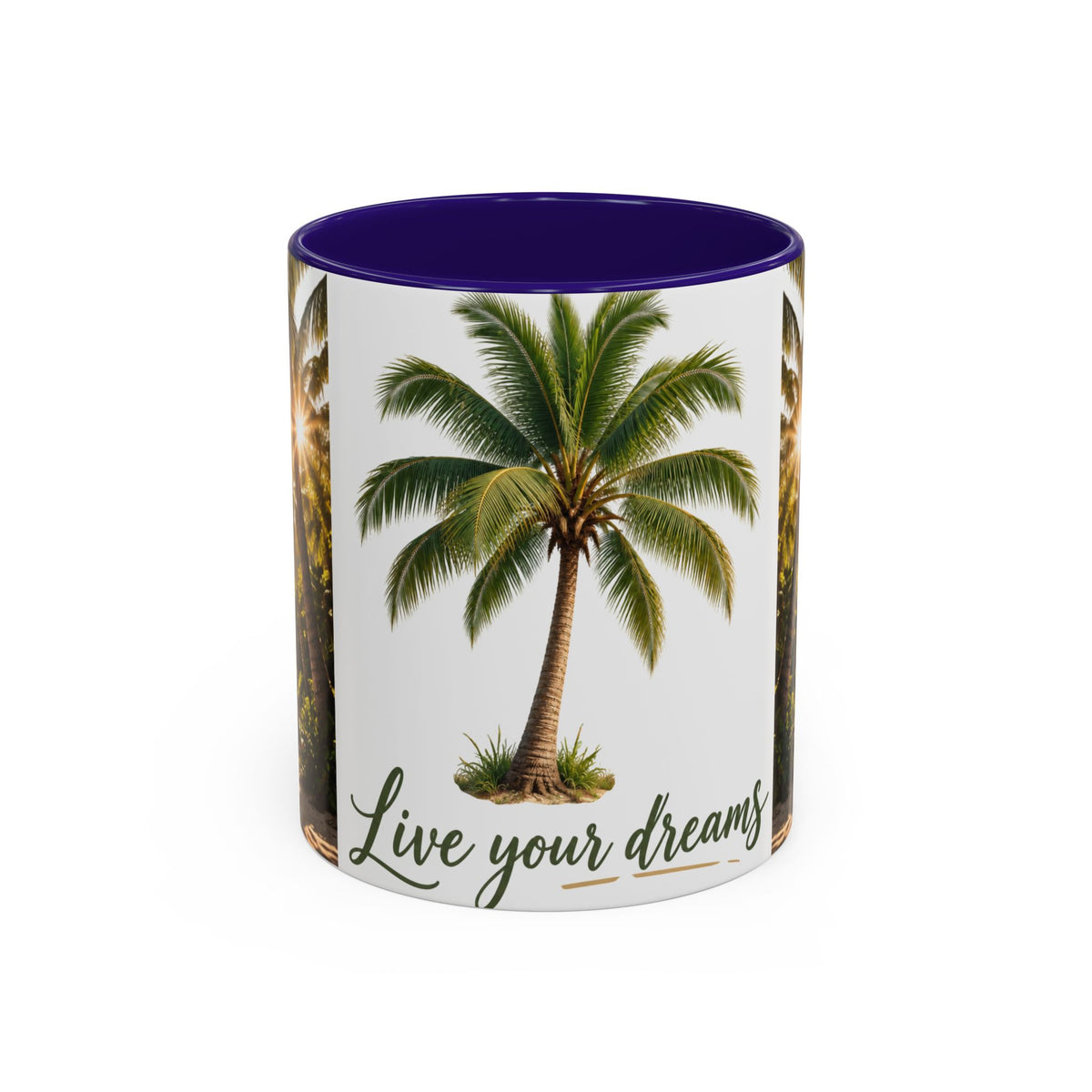 Live Your Dreams Palm Tree Mug