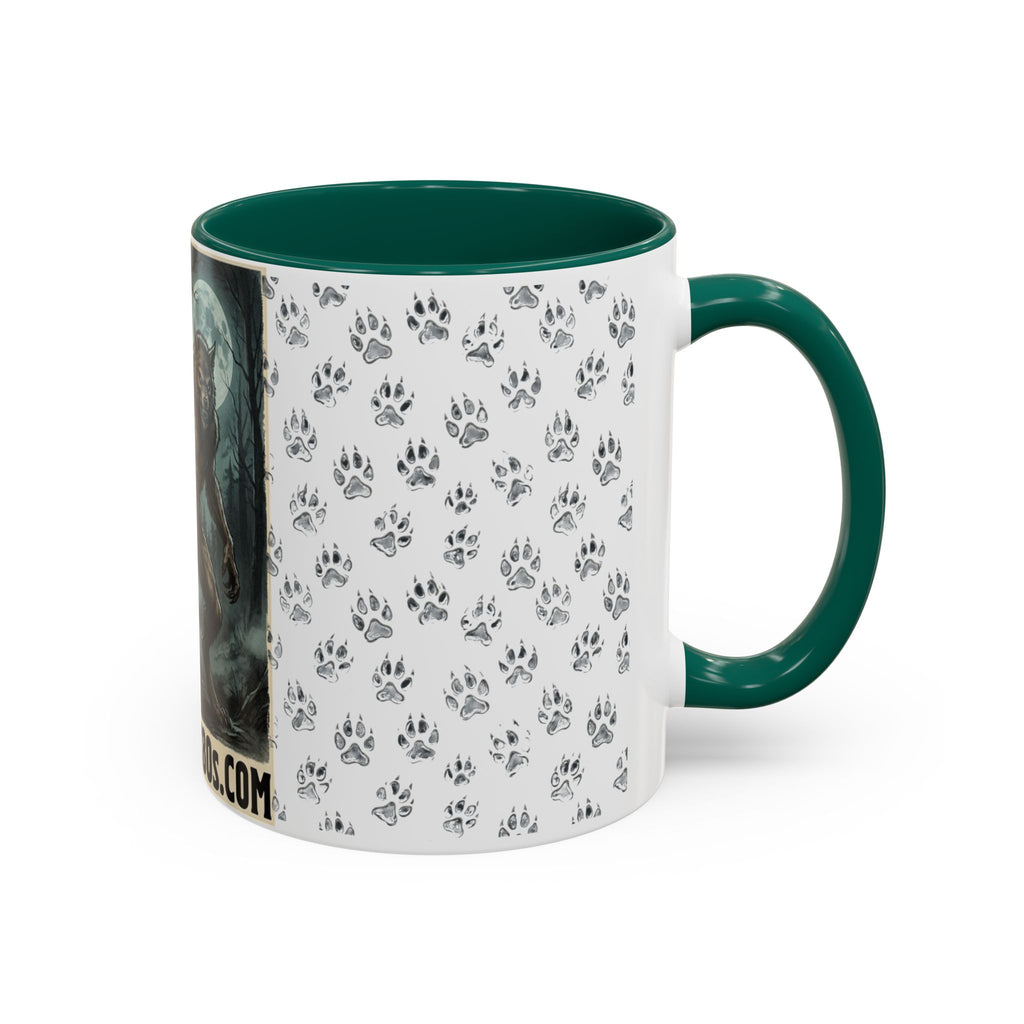 Werewolf Pawprint Mug — Gothic Moonlit Monster Coffee Cup (11oz & 15oz)