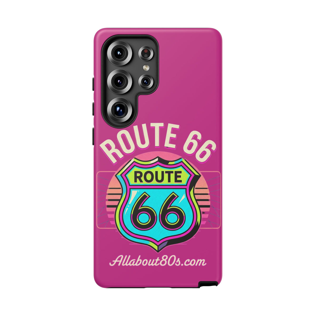 Route 66 Phone Case — Retro Neon Road Trip iPhone Cover