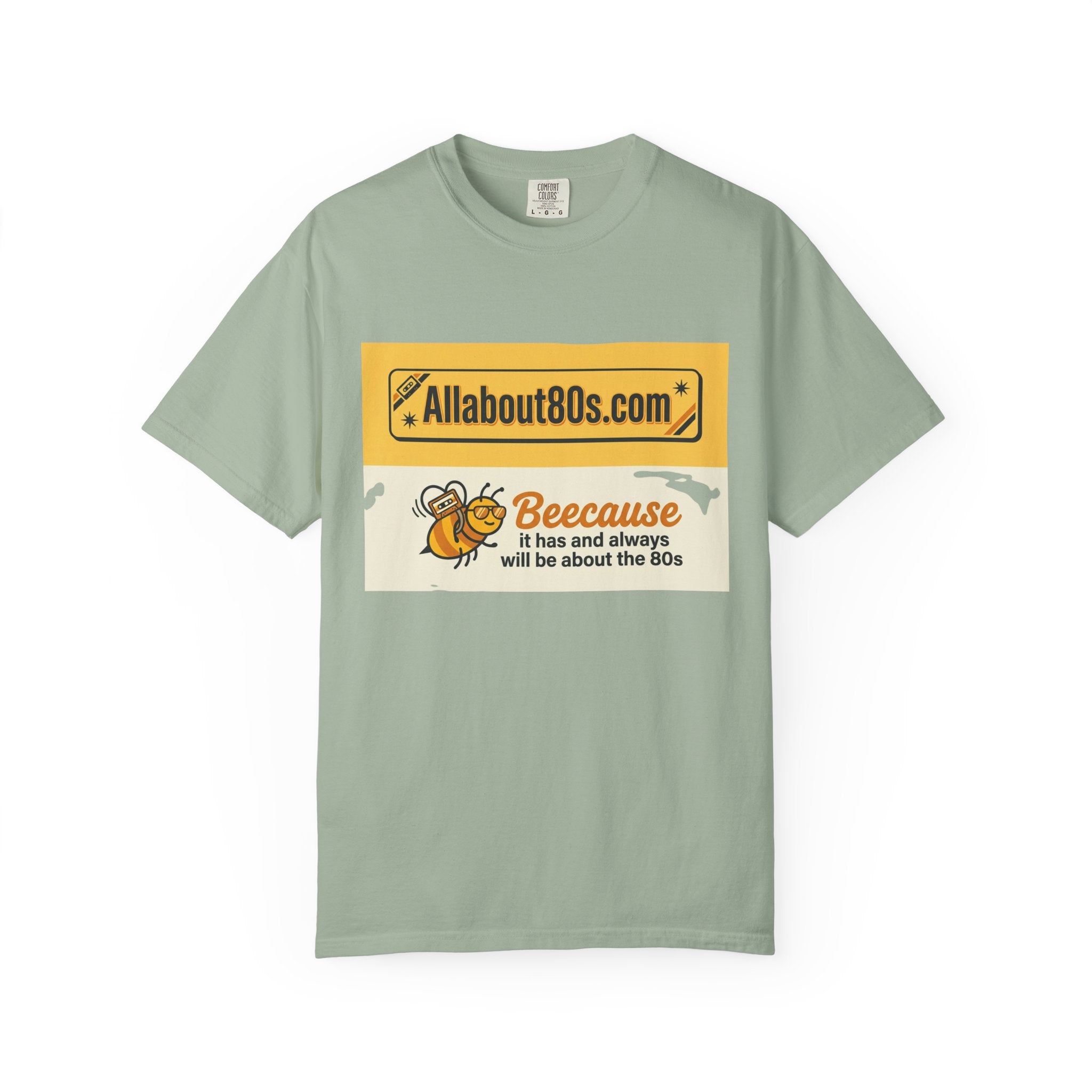 Allabout80s "Beeecause" Retro 80s Graphic T-Shirt