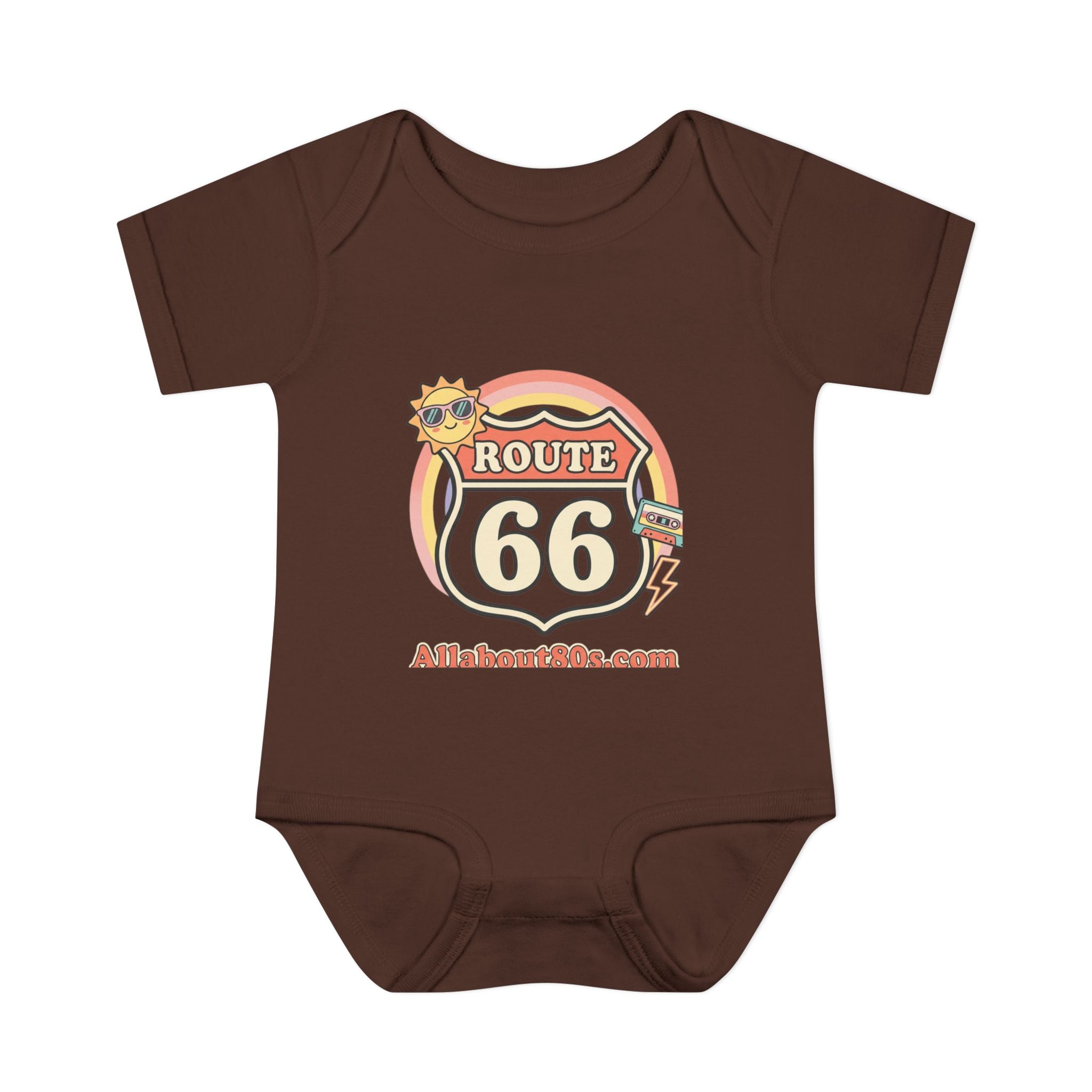 Route 66 Baby Bodysuit – Retro Travel Infant Onesie