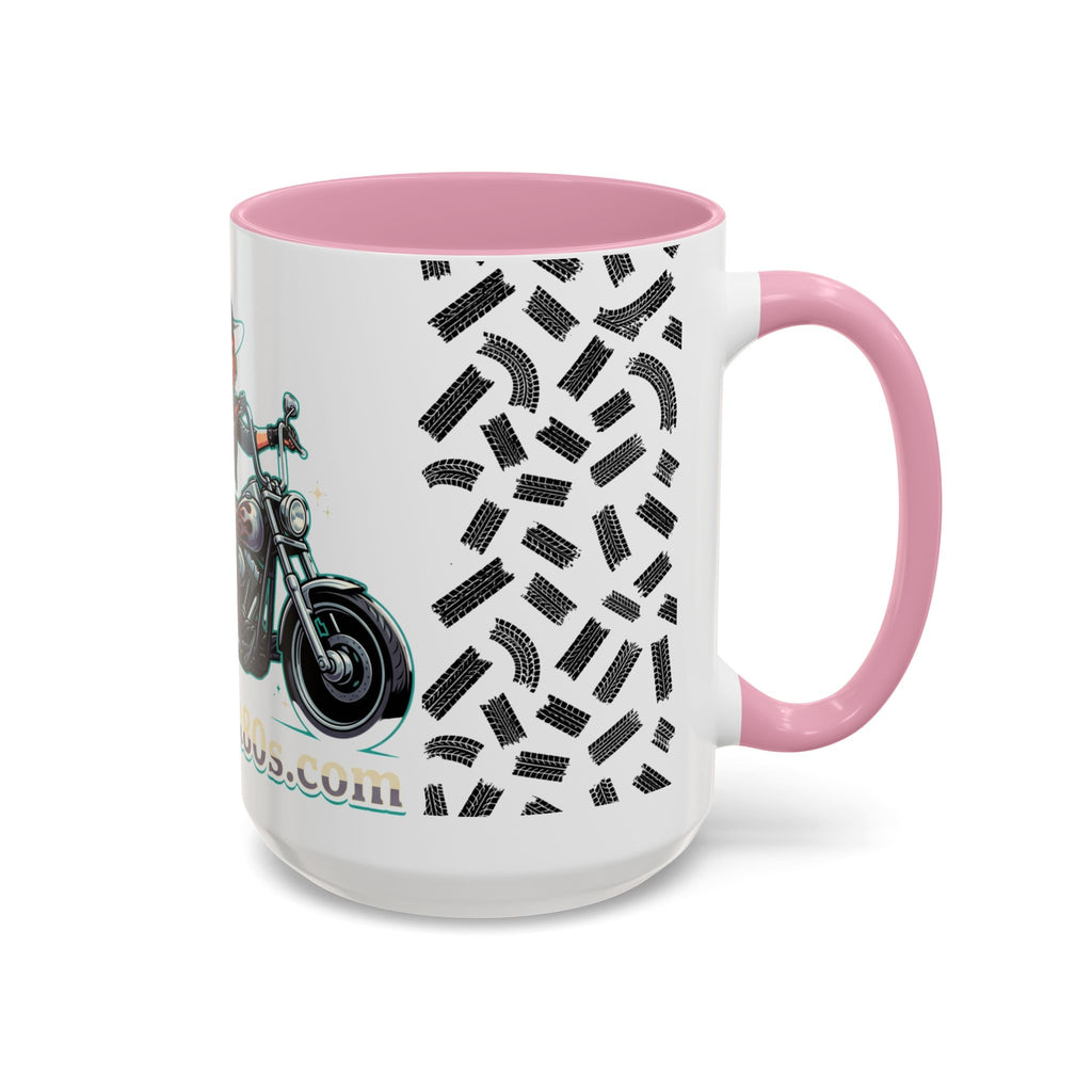 Witch Motorcycle Mug — Red-Haired Biker Witch Ceramic Coffee Cup