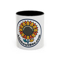 AllAbout80s Sunflower Accent Coffee Mug (11/15oz)
