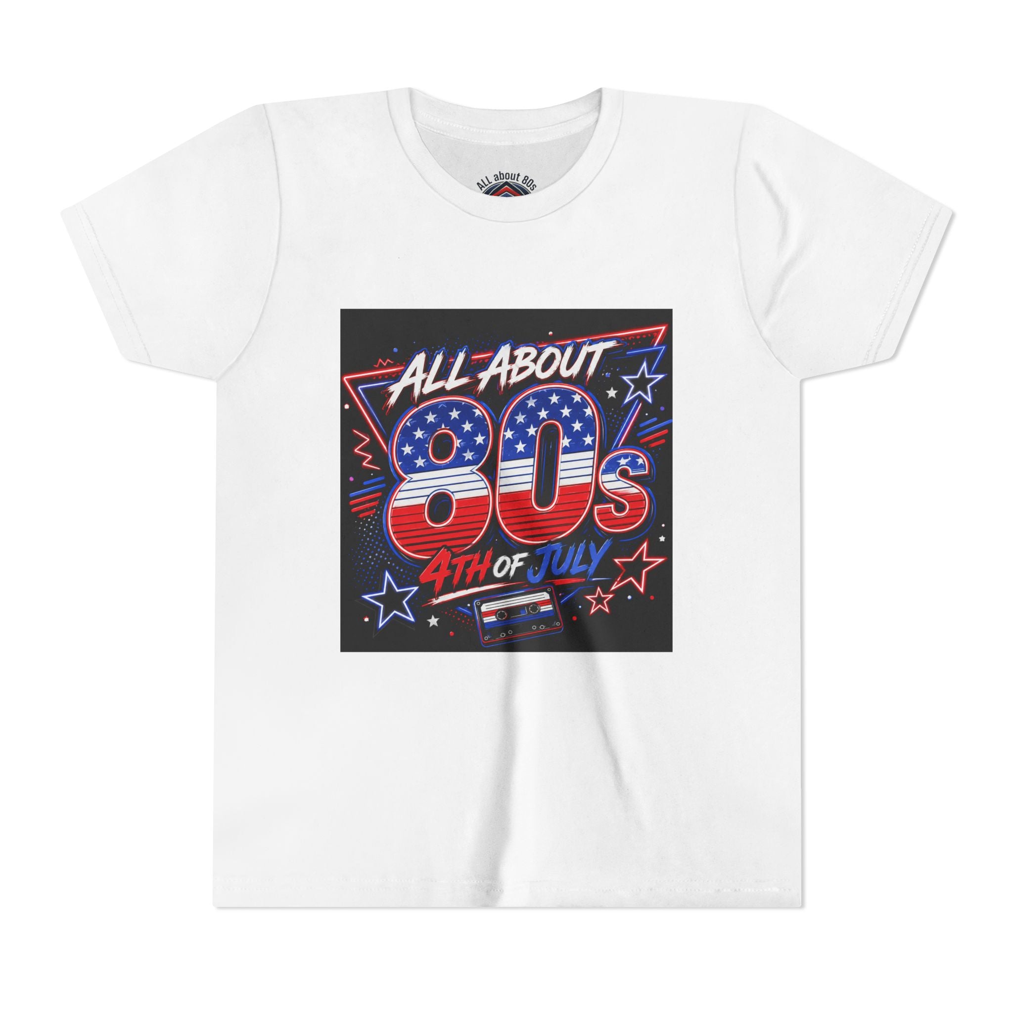 All About 80s 4th of July Youth Tee