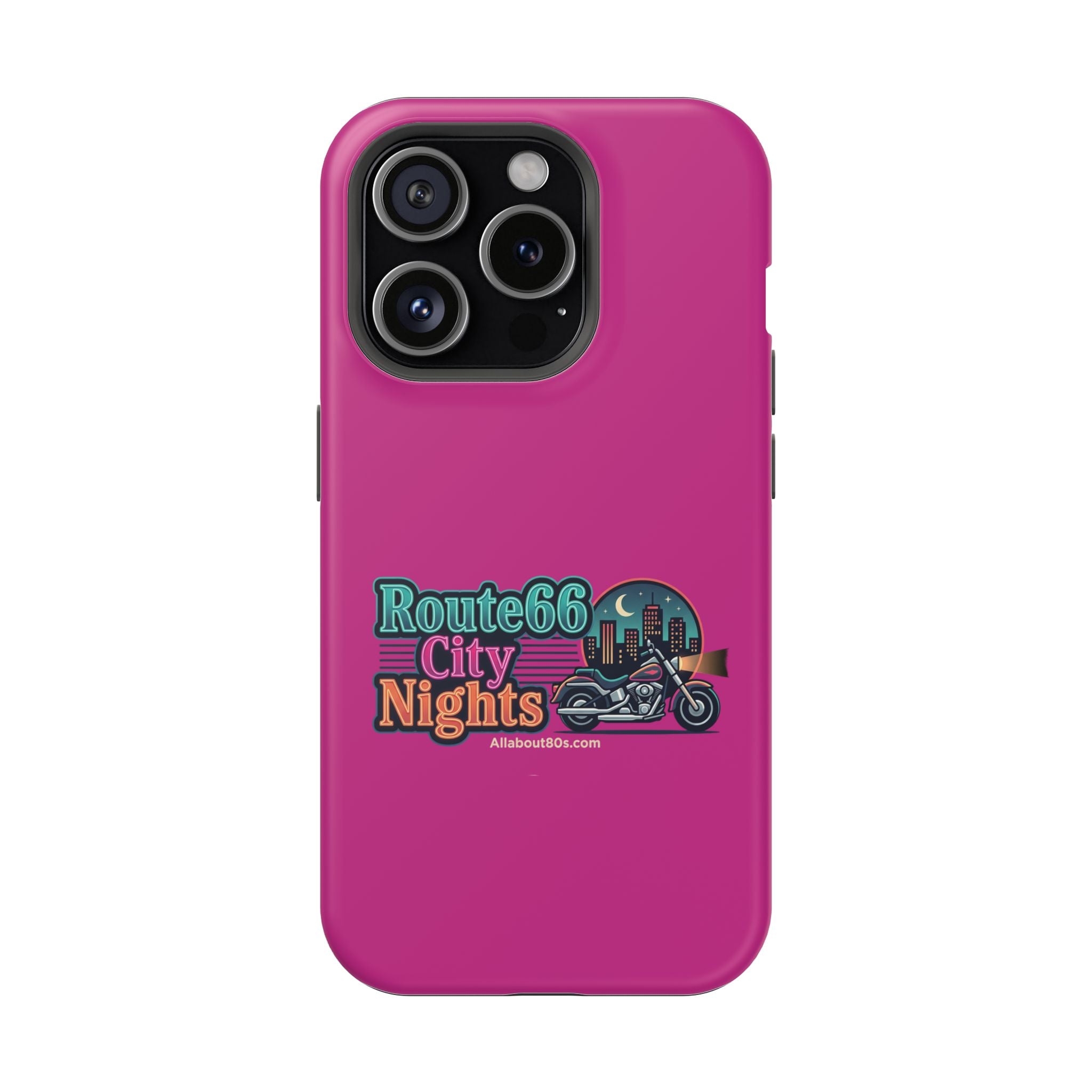 Phone Case — 'Route 66 City Nights' Magnetic Impact-Resistant Case
