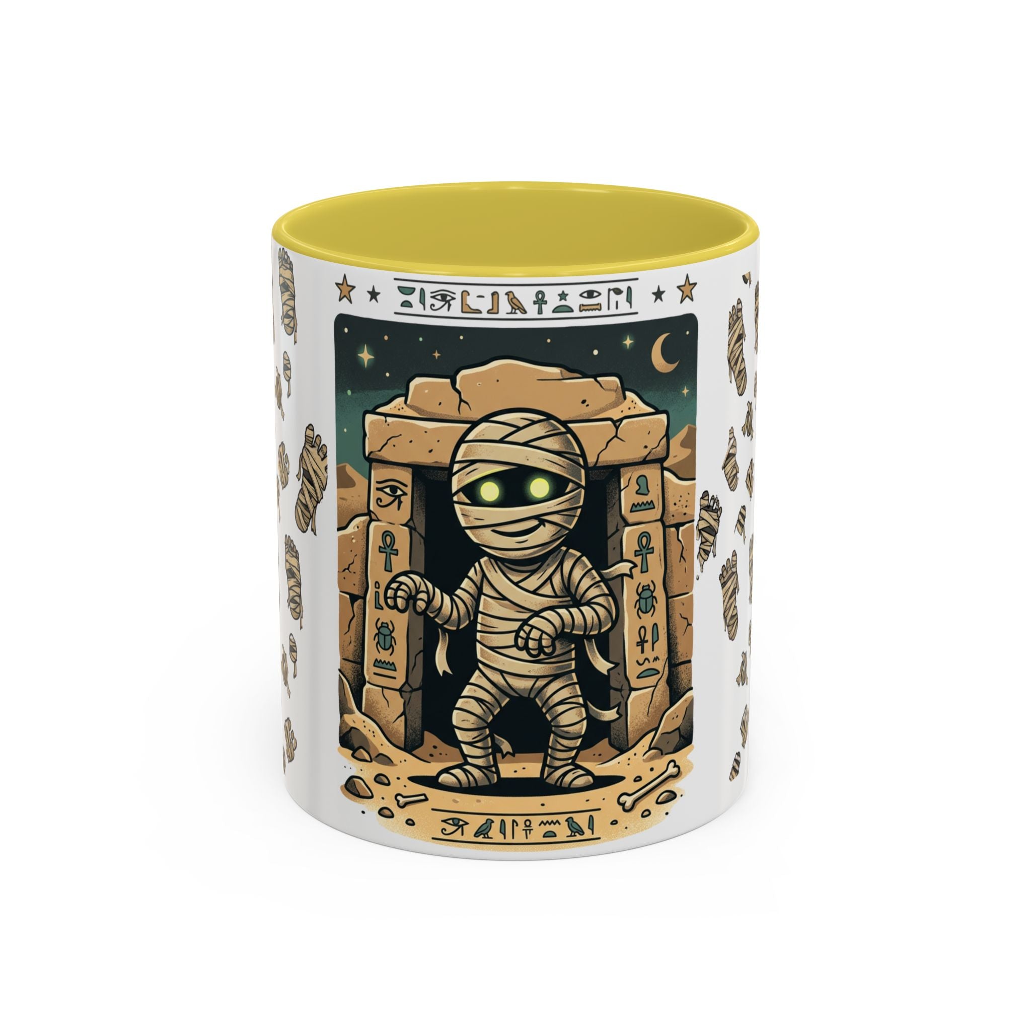 Mummy Mug – Cute Cartoon Egyptian Mummy Coffee Cup (11oz & 15oz)