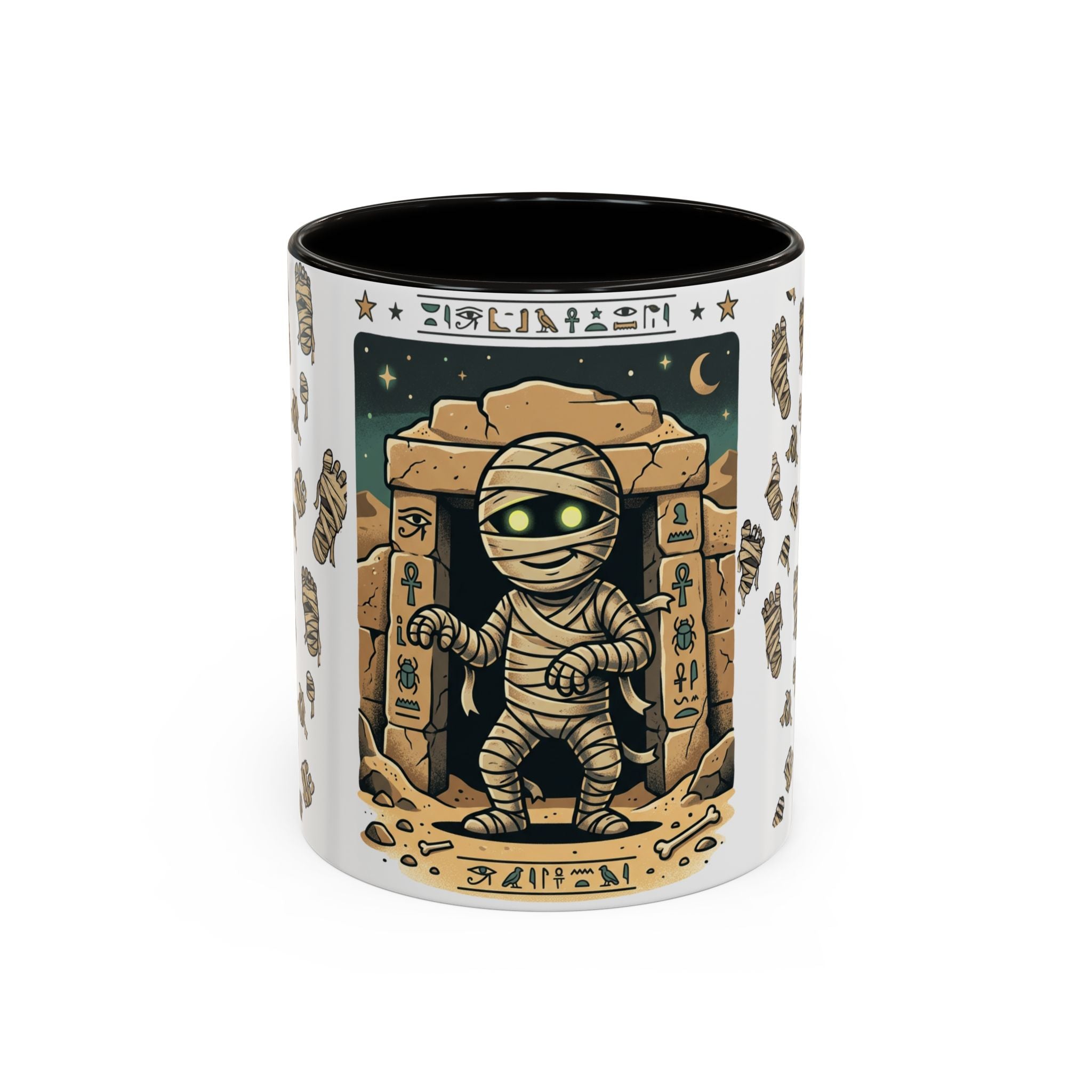 Mummy Mug – Cute Cartoon Egyptian Mummy Coffee Cup (11oz & 15oz)