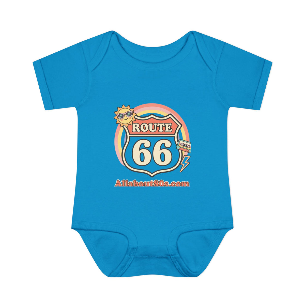 Route 66 Baby Bodysuit – Retro Travel Infant Onesie