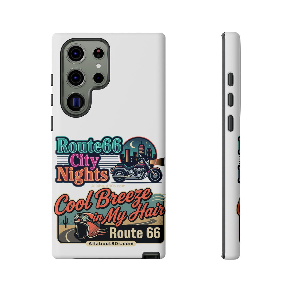 Phone Case — Route 66 City Nights Motorcycle Design