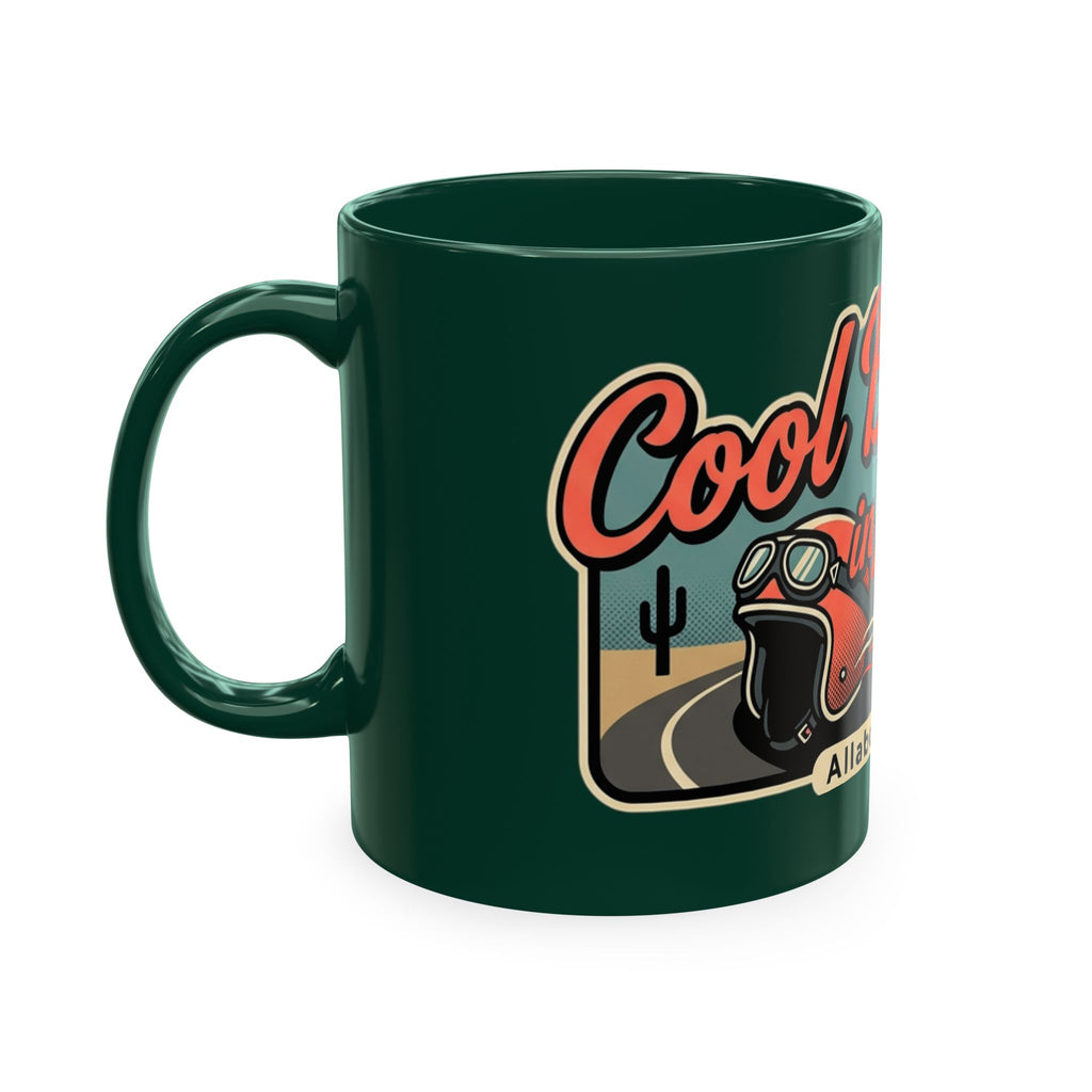Cool Breeze in My Hair Route 66 Motorcycle Mug — Retro Biker Coffee Cup