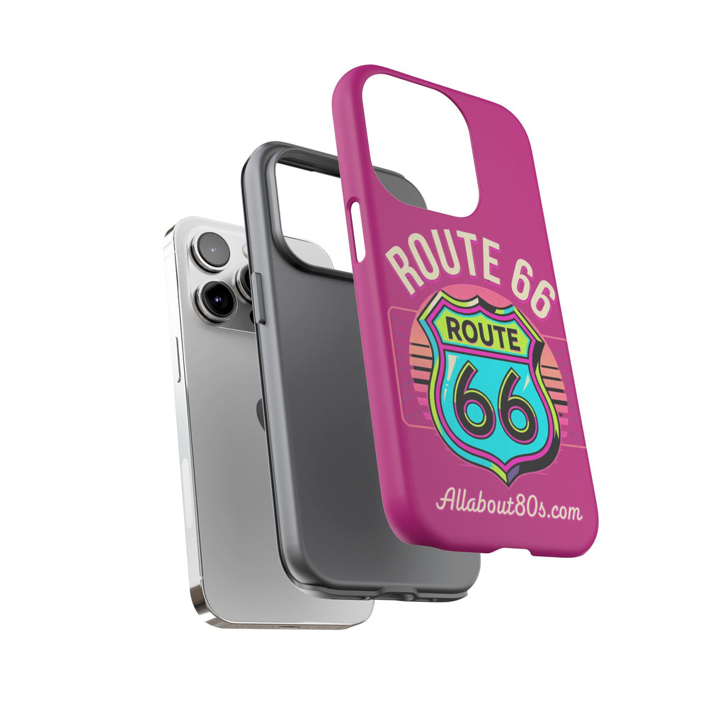 Route 66 Phone Case — Retro Neon Road Trip iPhone Cover
