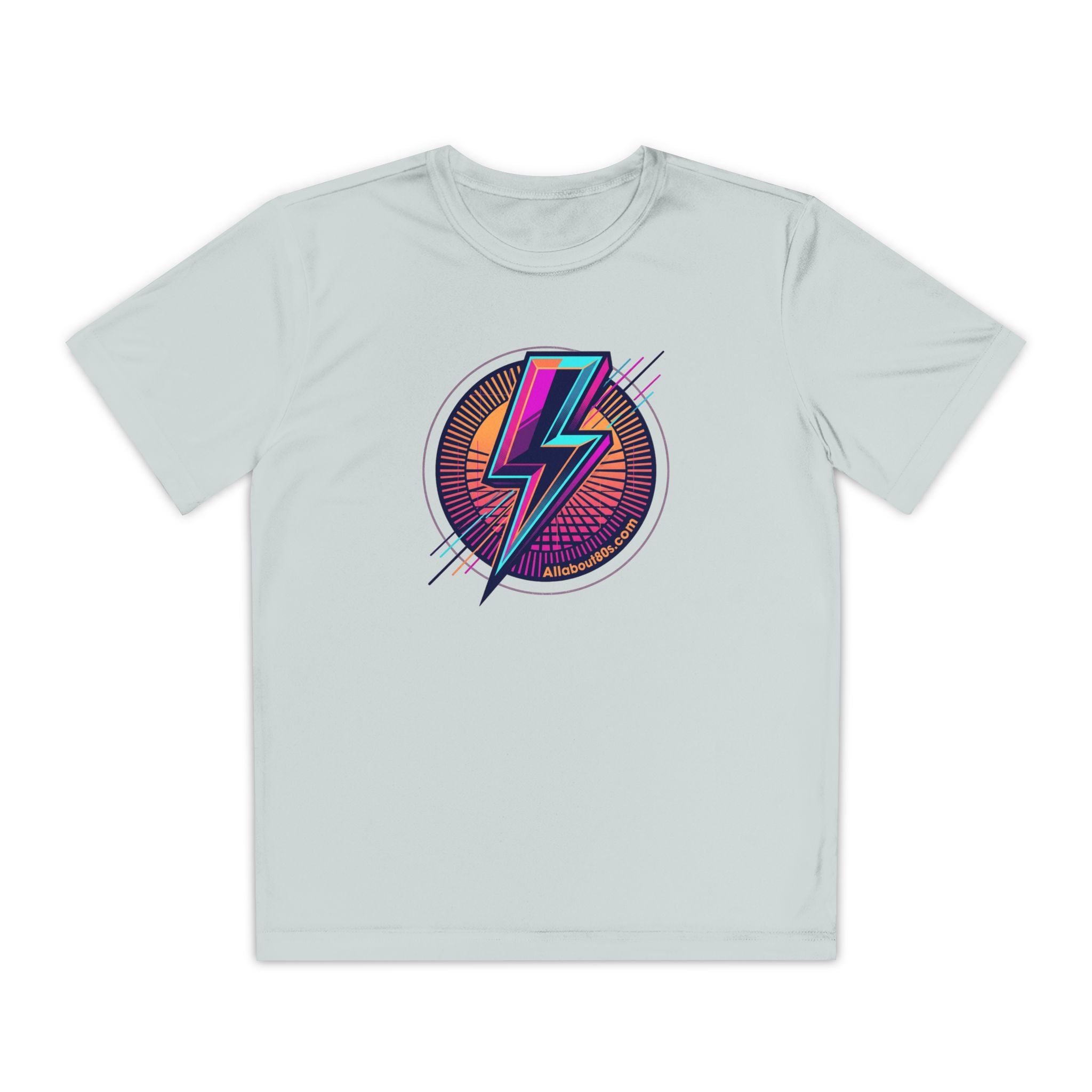 Youth Lightning Bolt Tee – Retro 80s AllAbout80s.com Graphic Shirt