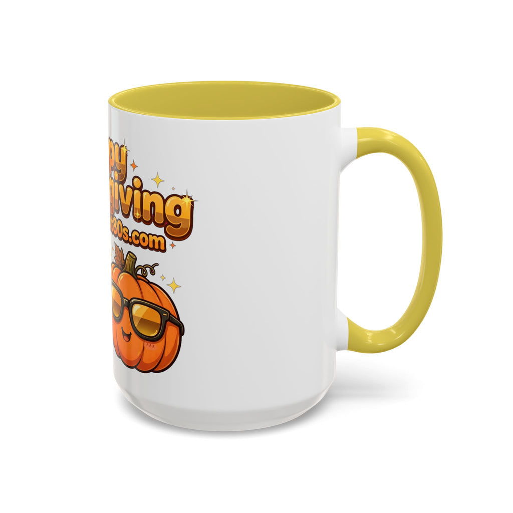 Happy Thanksgiving Pumpkin & Scarecrow Mug – Festive Fall Coffee Cup (11oz, 15oz)