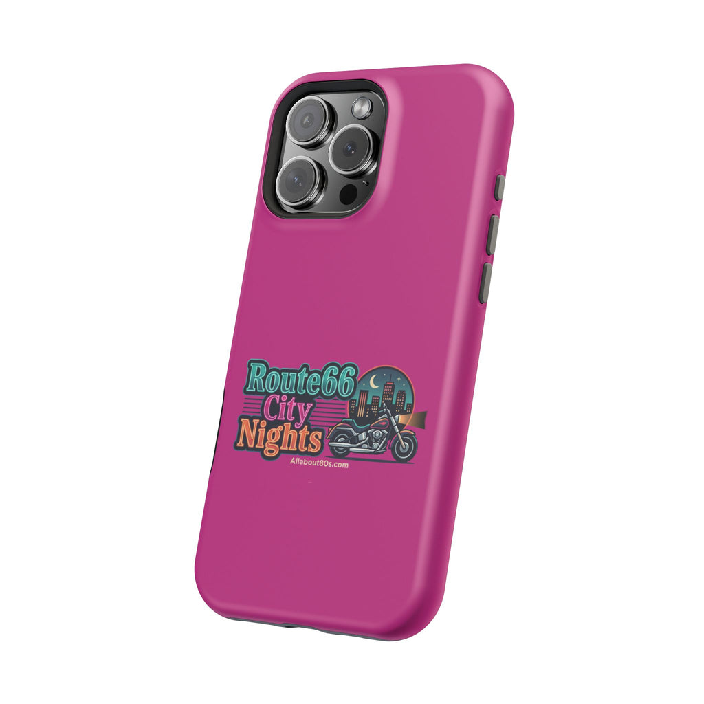 Phone Case — 'Route 66 City Nights' Magnetic Impact-Resistant Case