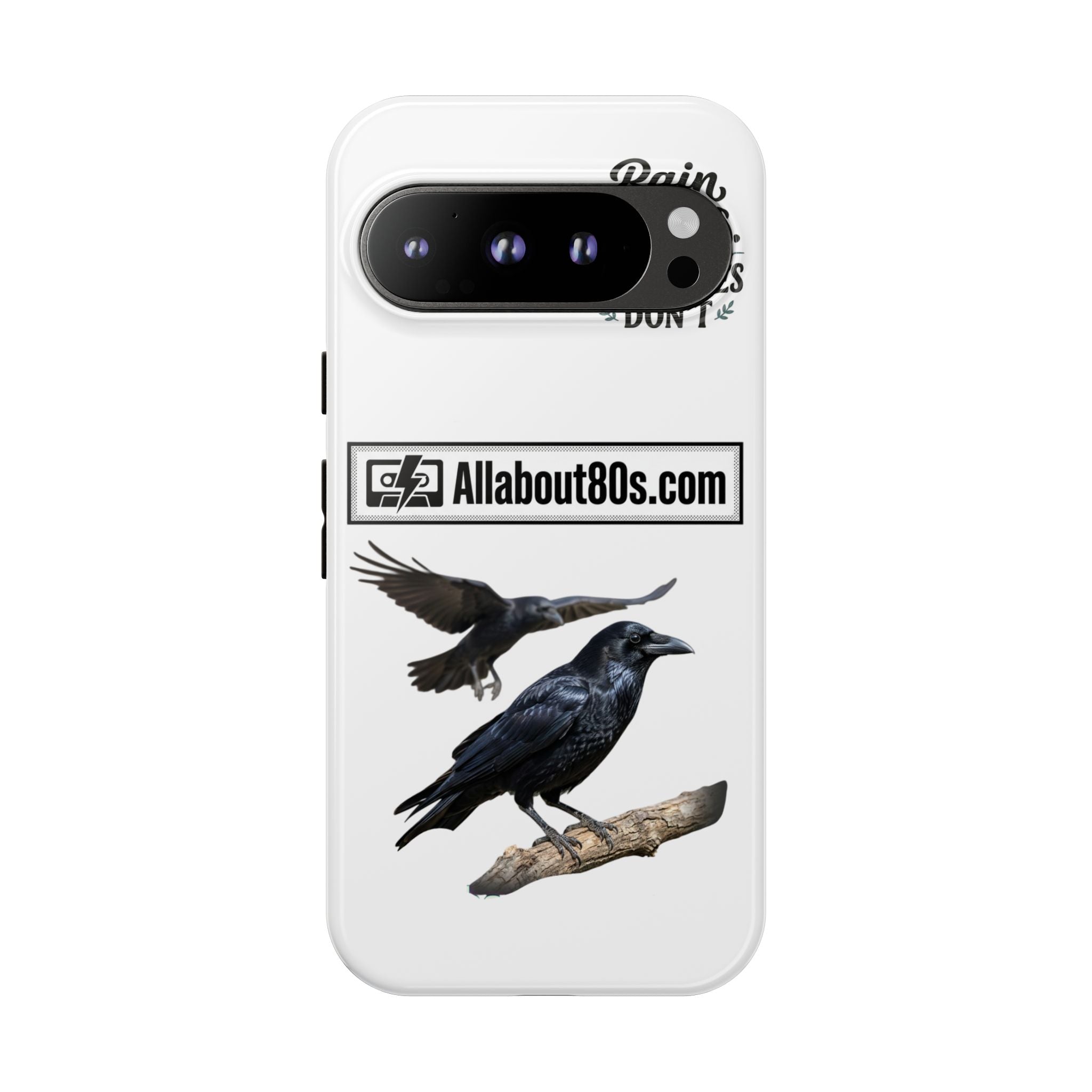 Raven Flight Phone Case — Protective iPhone Case with Black Crow Design