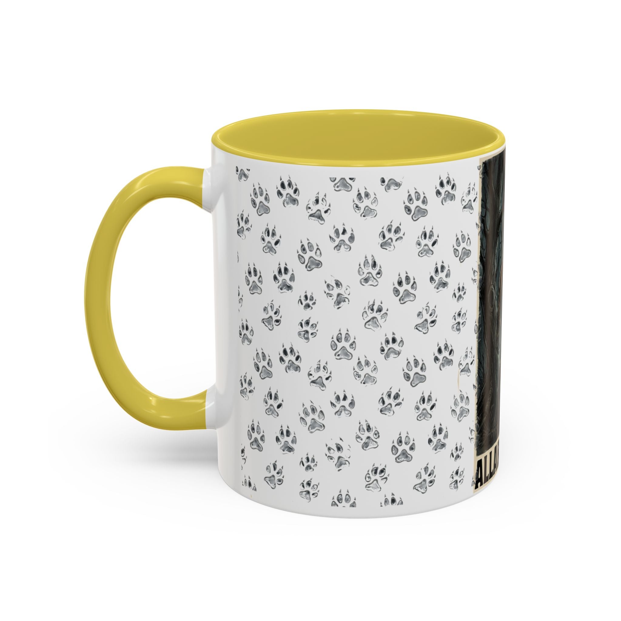 Werewolf Pawprint Mug — Gothic Moonlit Monster Coffee Cup (11oz & 15oz)
