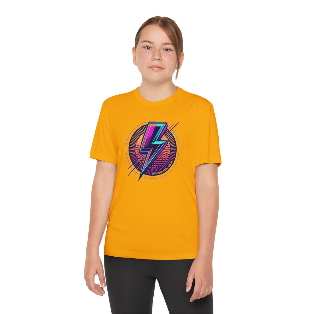Youth Lightning Bolt Tee – Retro 80s AllAbout80s.com Graphic Shirt