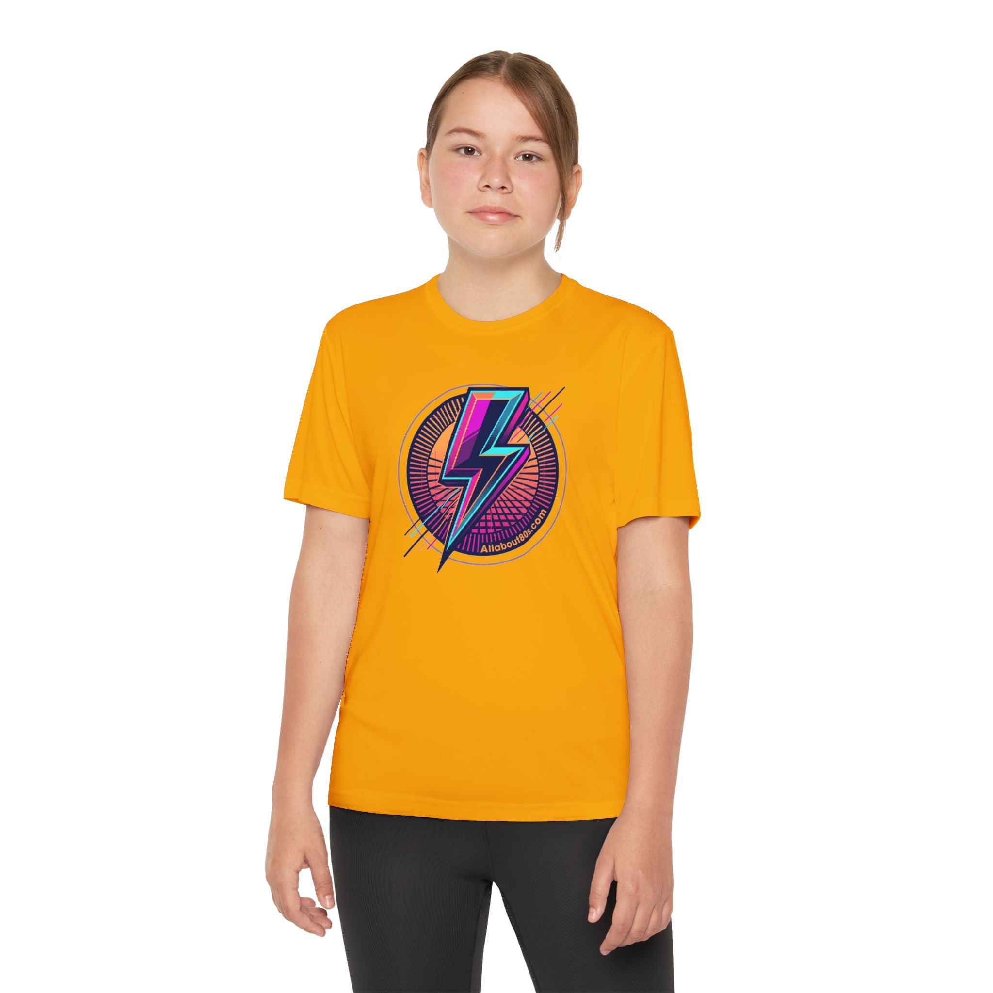 Youth Lightning Bolt Tee – Retro 80s AllAbout80s.com Graphic Shirt
