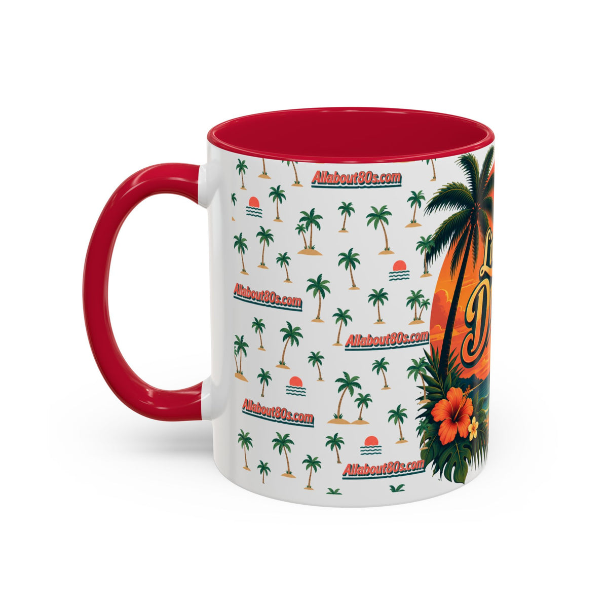 Live Your Dreams Tropical Sunset Mug