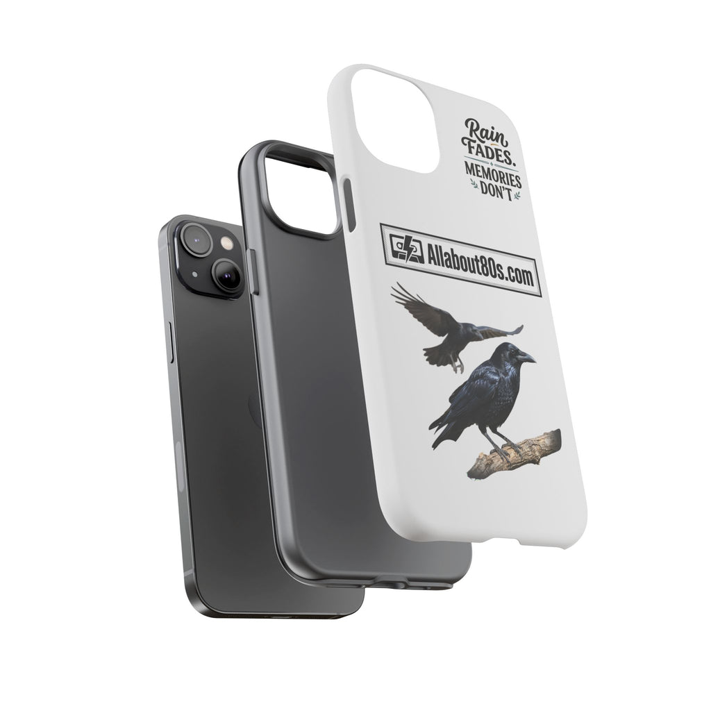 Raven Flight Phone Case — Protective iPhone Case with Black Crow Design