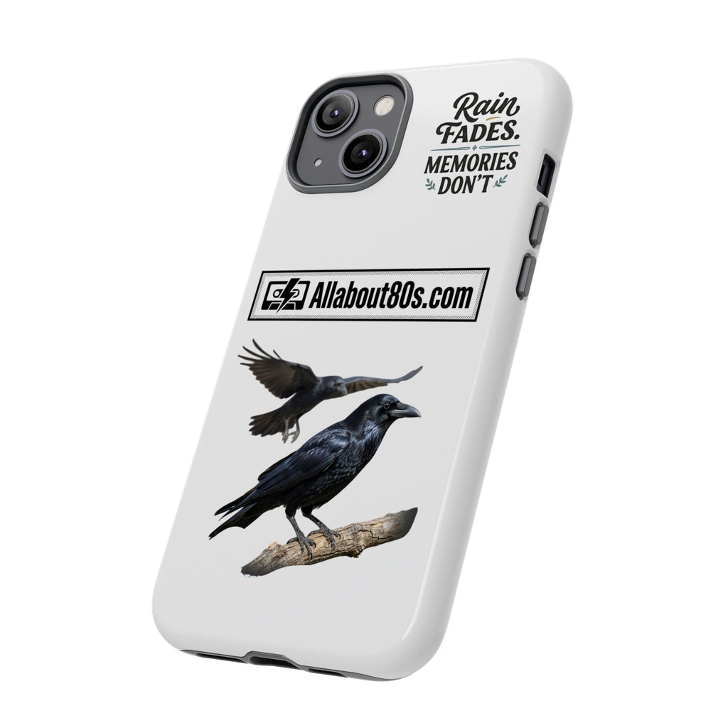 Raven Flight Phone Case — Protective iPhone Case with Black Crow Design