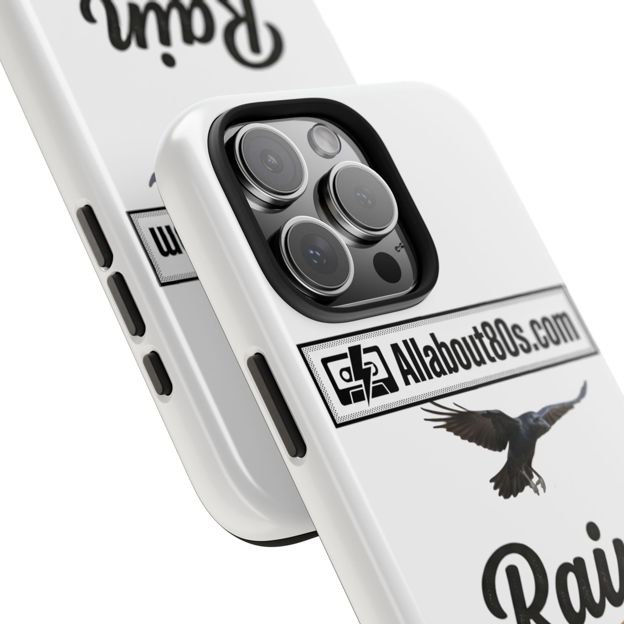 Tough Phone Case — "Rain Fades. Memories Don't" Raven Phone Cover, Protective iPhone Case
