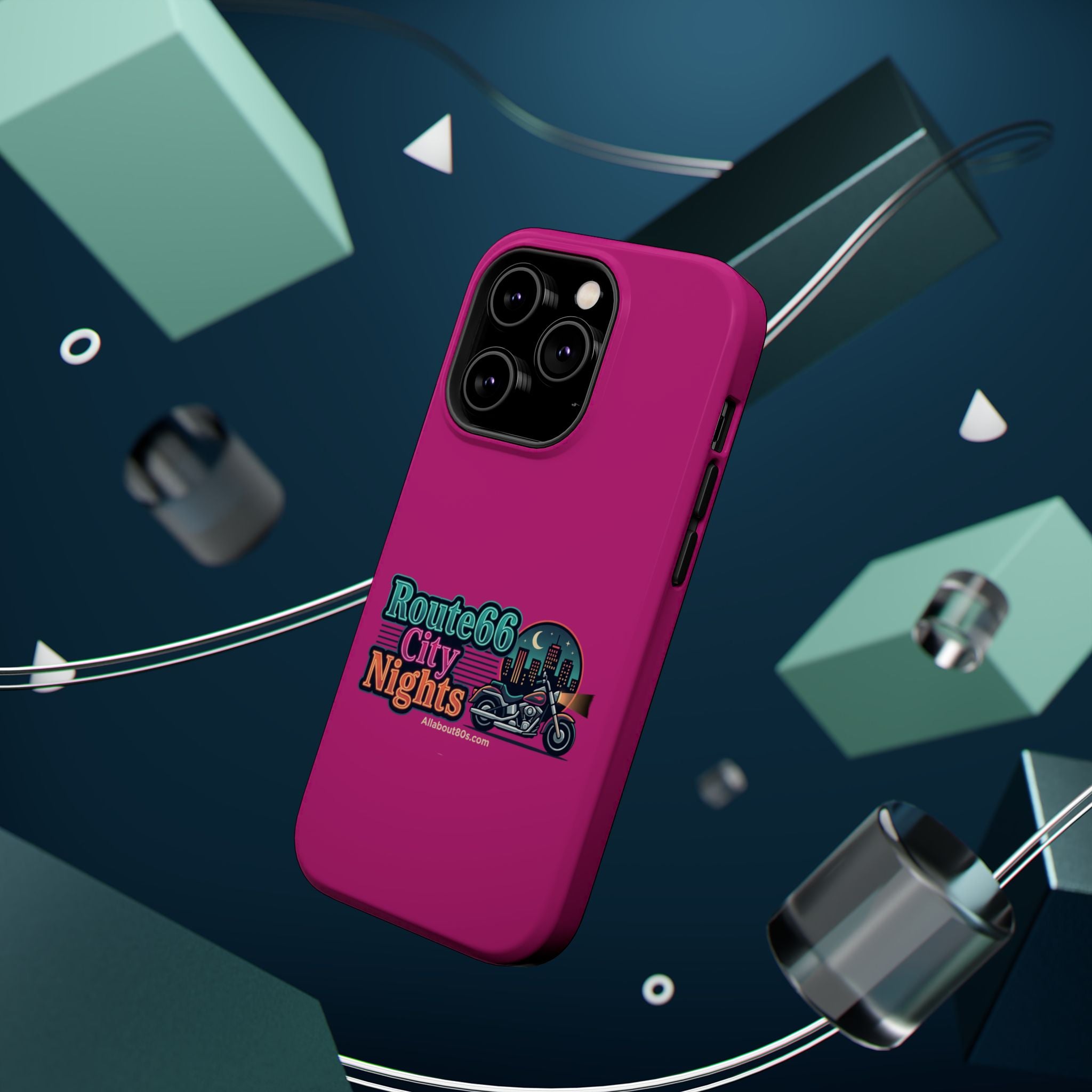 Phone Case — 'Route 66 City Nights' Magnetic Impact-Resistant Case