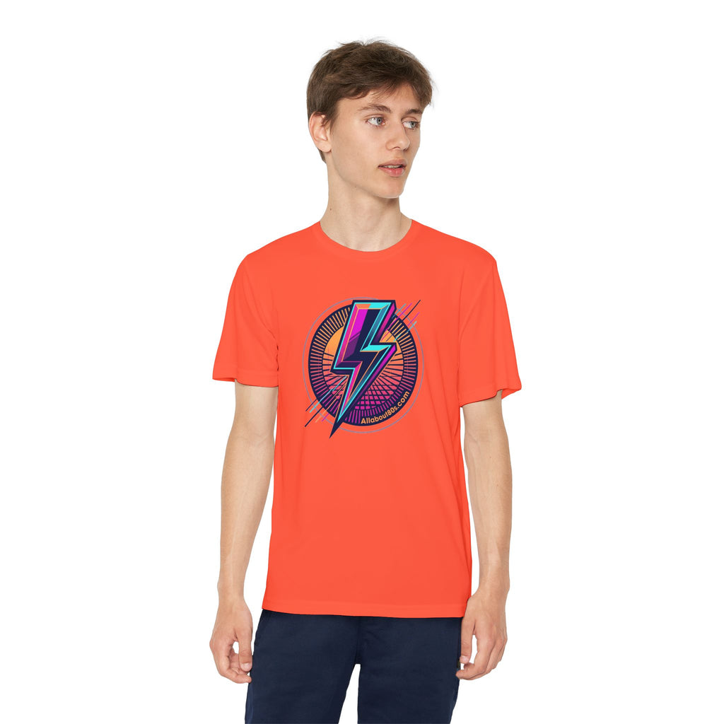 Youth Lightning Bolt Tee – Retro 80s AllAbout80s.com Graphic Shirt