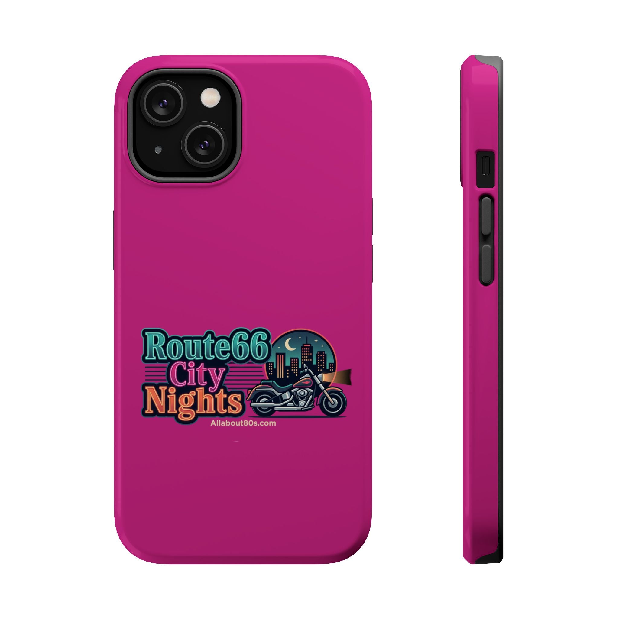 Phone Case — 'Route 66 City Nights' Magnetic Impact-Resistant Case