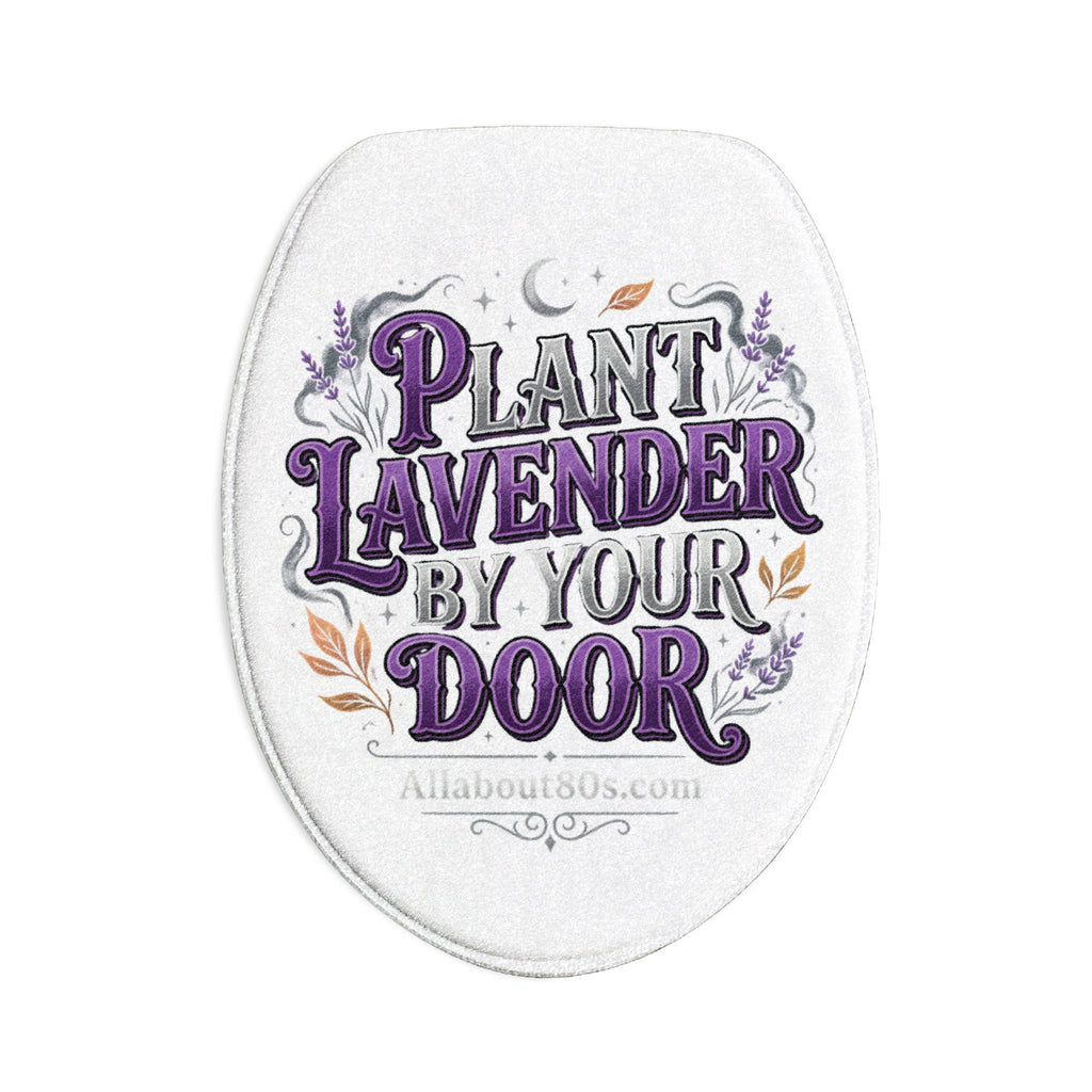 Plant Lavender By Your Door Bath Mat Set — 3-Piece Lavender Bathroom Rug Set