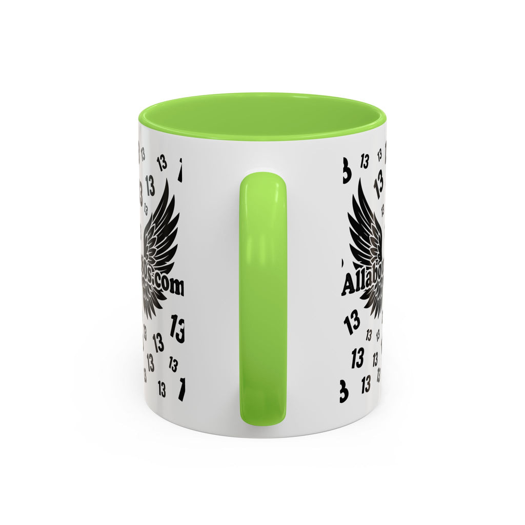 Number 13 Accent Mug — Bold Sports-Style Ceramic Coffee Cup (11oz/15oz)