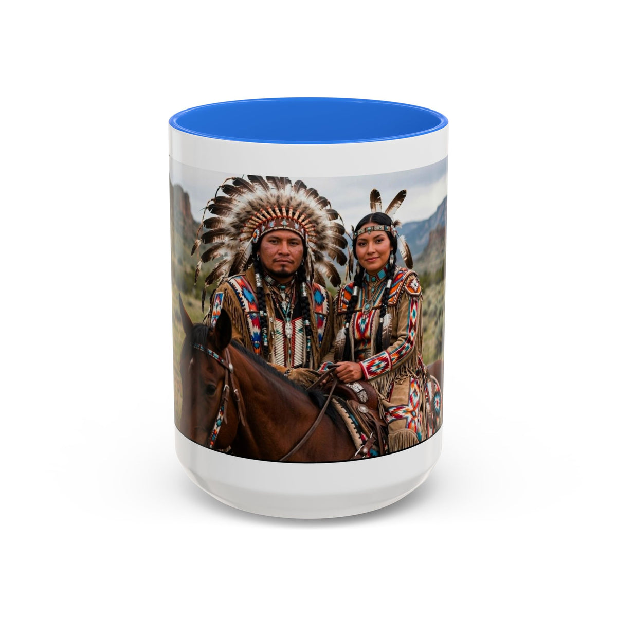Native American Couple Photo Coffee Mug (11oz/15oz)