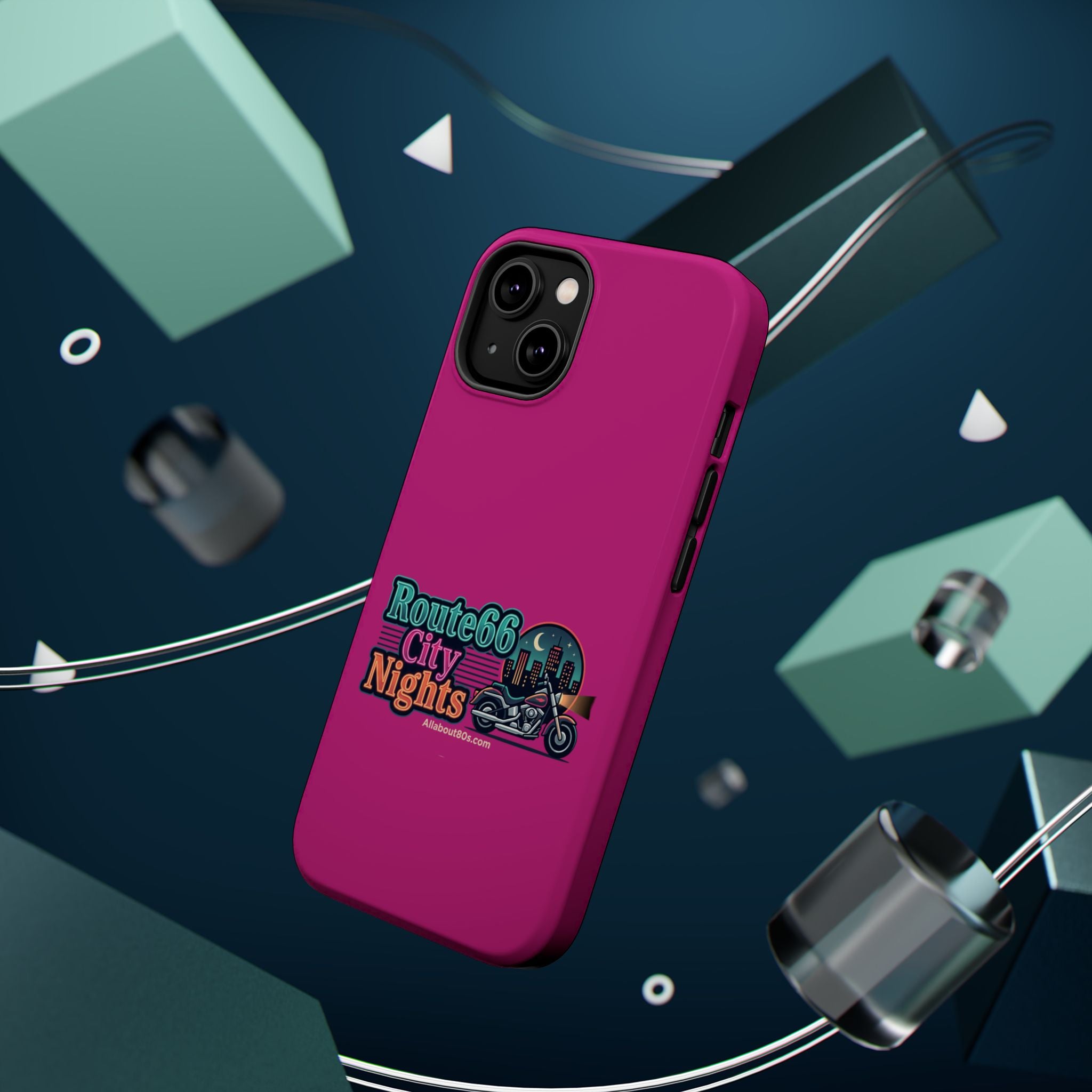 Phone Case — 'Route 66 City Nights' Magnetic Impact-Resistant Case